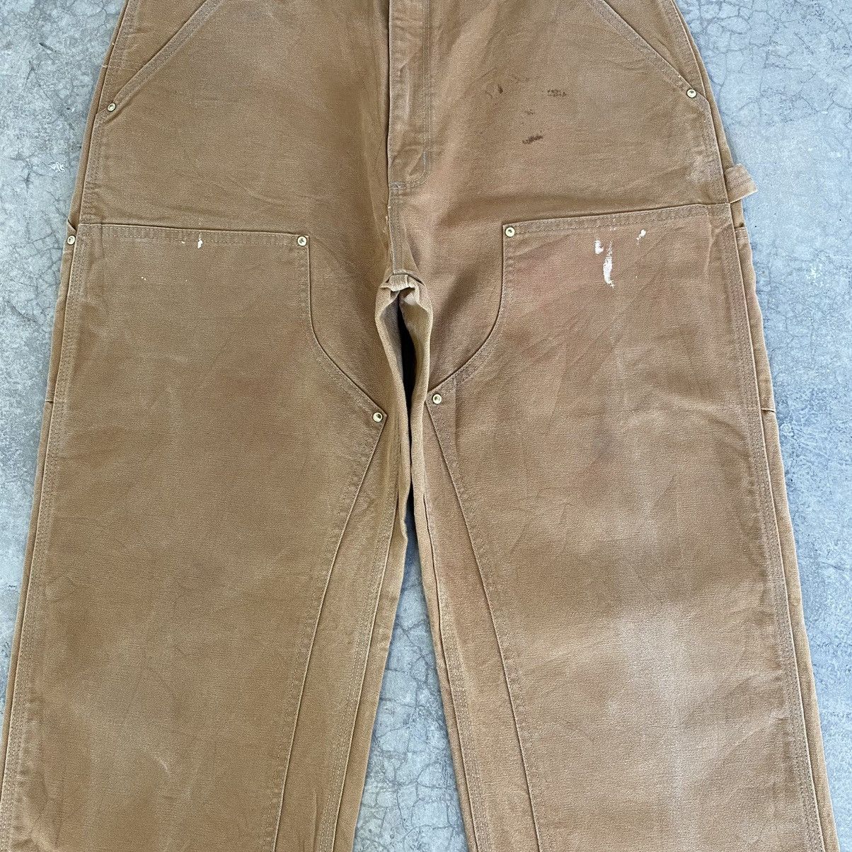 Carhartt Vintage Carhartt Double Knee Tan Carpenter Workwear Pants Size US 35 - 9 Thumbnail