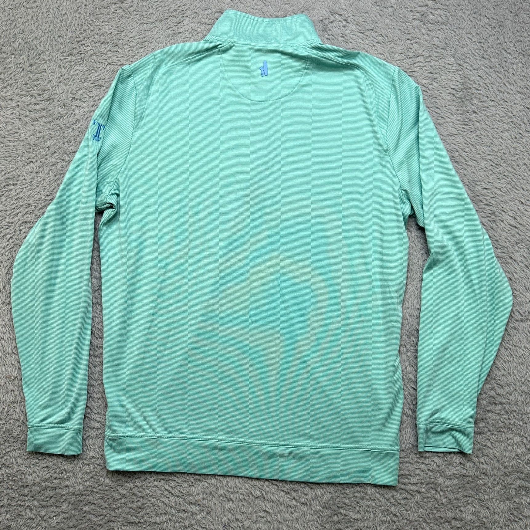 johnnie-O johnnie-O Pullover Mens M Laguna Blue Green 1/4 Zip Performance Golf Shirt Size US M / EU 48-50 / 2 - 2 Thumbnail