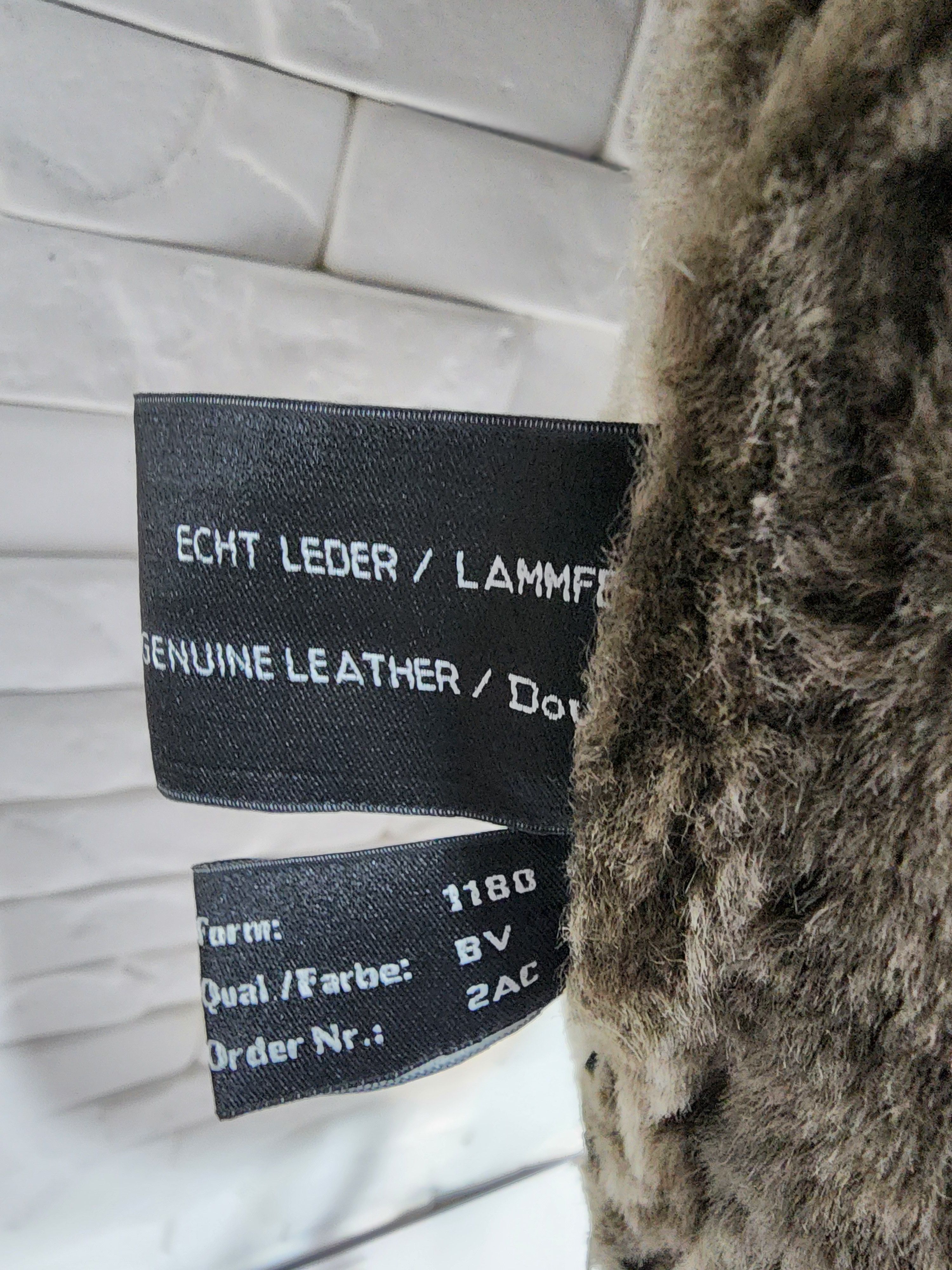 Furla Men's Black Sheepskin Coat: Genuine Fur, Button Closure Size US XL / EU 56 / 4 - 9 Thumbnail