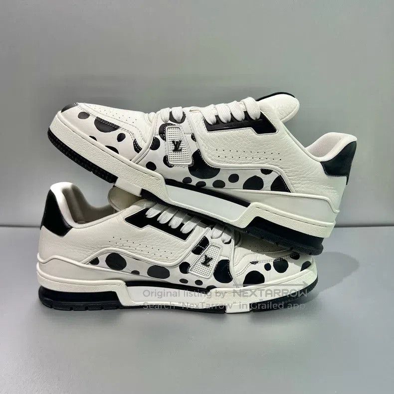 Louis Vuitton Louis Vuitton Trainer Kusama Black and White Polka Dot Sho Size US 8.5 / EU 41-42 - 4 Thumbnail