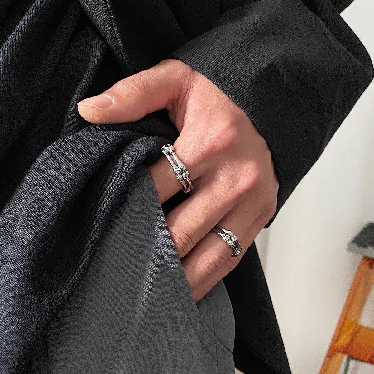 Japanese Brand × Vintage Retro punk rings Size ONE SIZE - 1 Thumbnail