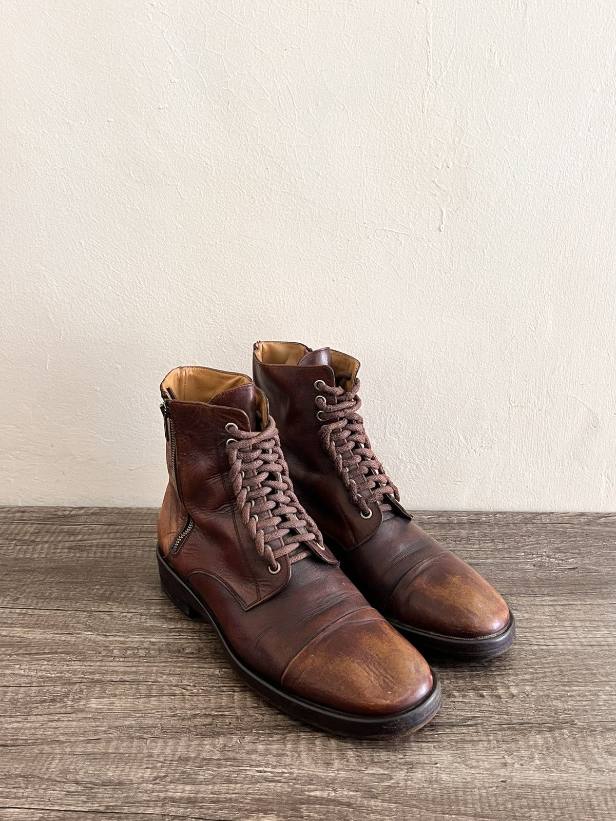 Maison Margiela Zipped Combat Boots Size US 7 / EU 40 - 3 Thumbnail