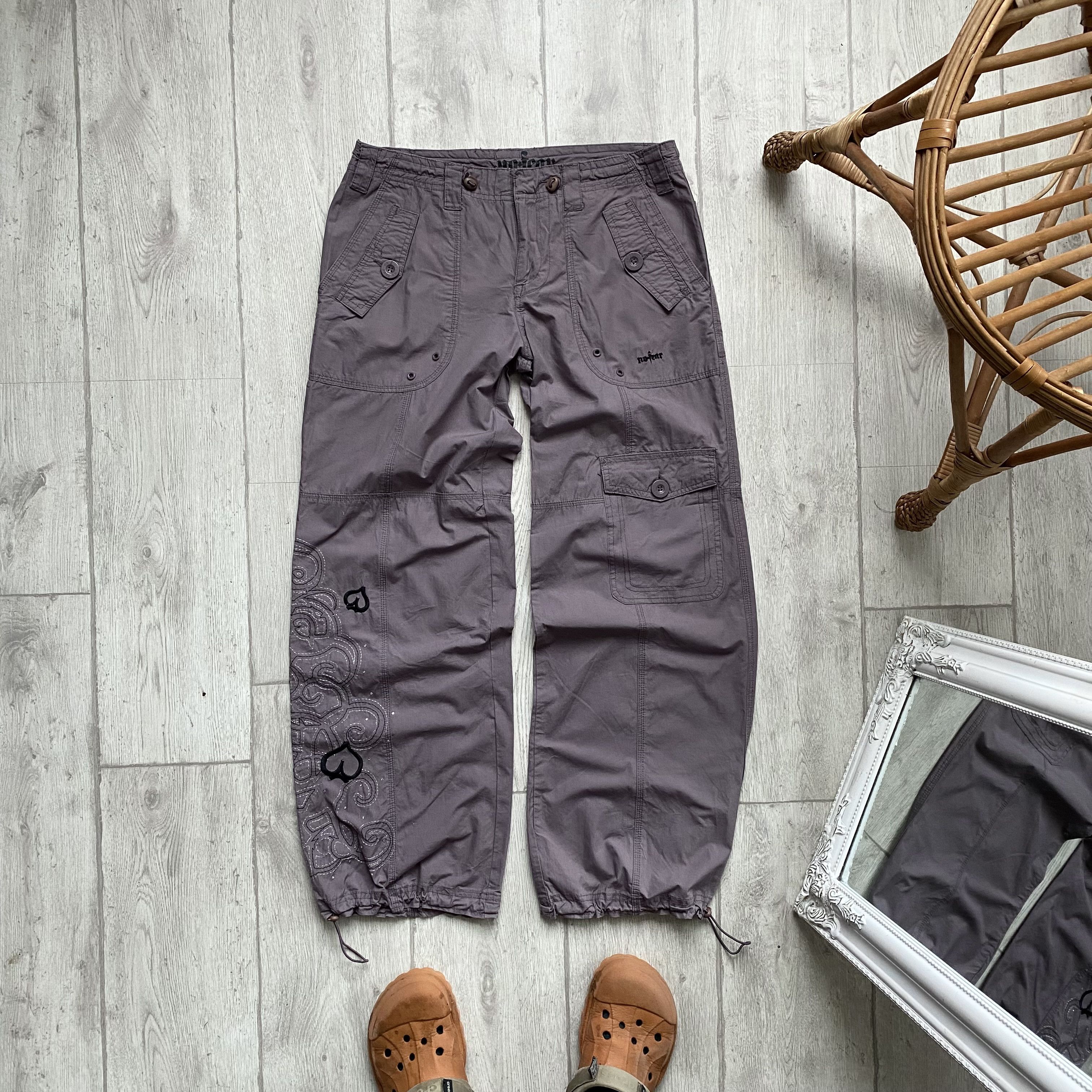 Ed Hardy MAHARISHI Style 90s Vintage Y2K cargo parachute baggy pants Size 32" / US 10 / IT 46 - 1 Thumbnail