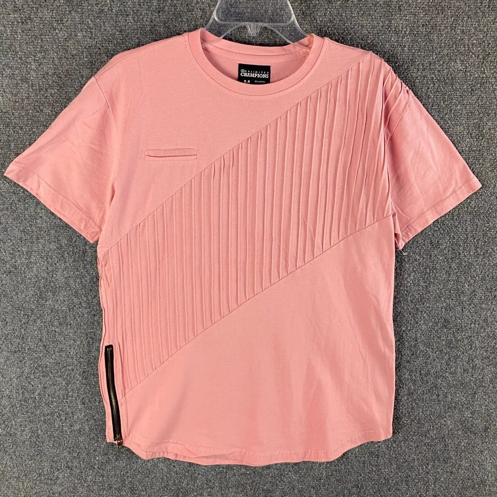 Other Unlimited Champions T-Shirt Men's Medium Short Sleeve Pink M Size US M / EU 48-50 / 2 - 1 Thumbnail