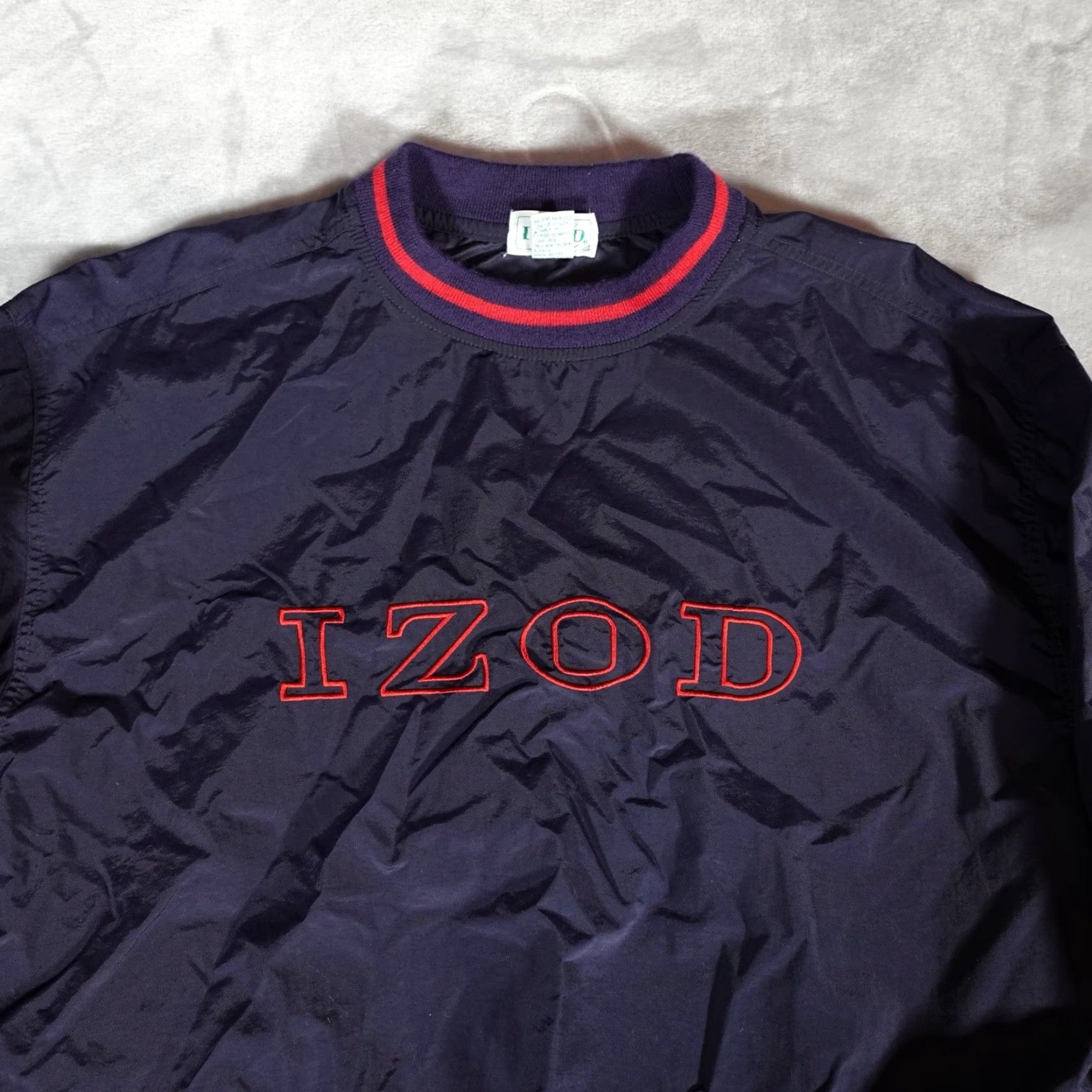 Izod VINTAGE IZOD Windbreaker Jacket Mens M Nylon Lightweight Blue 90s Size US M / EU 48-50 / 2 - 2 Thumbnail