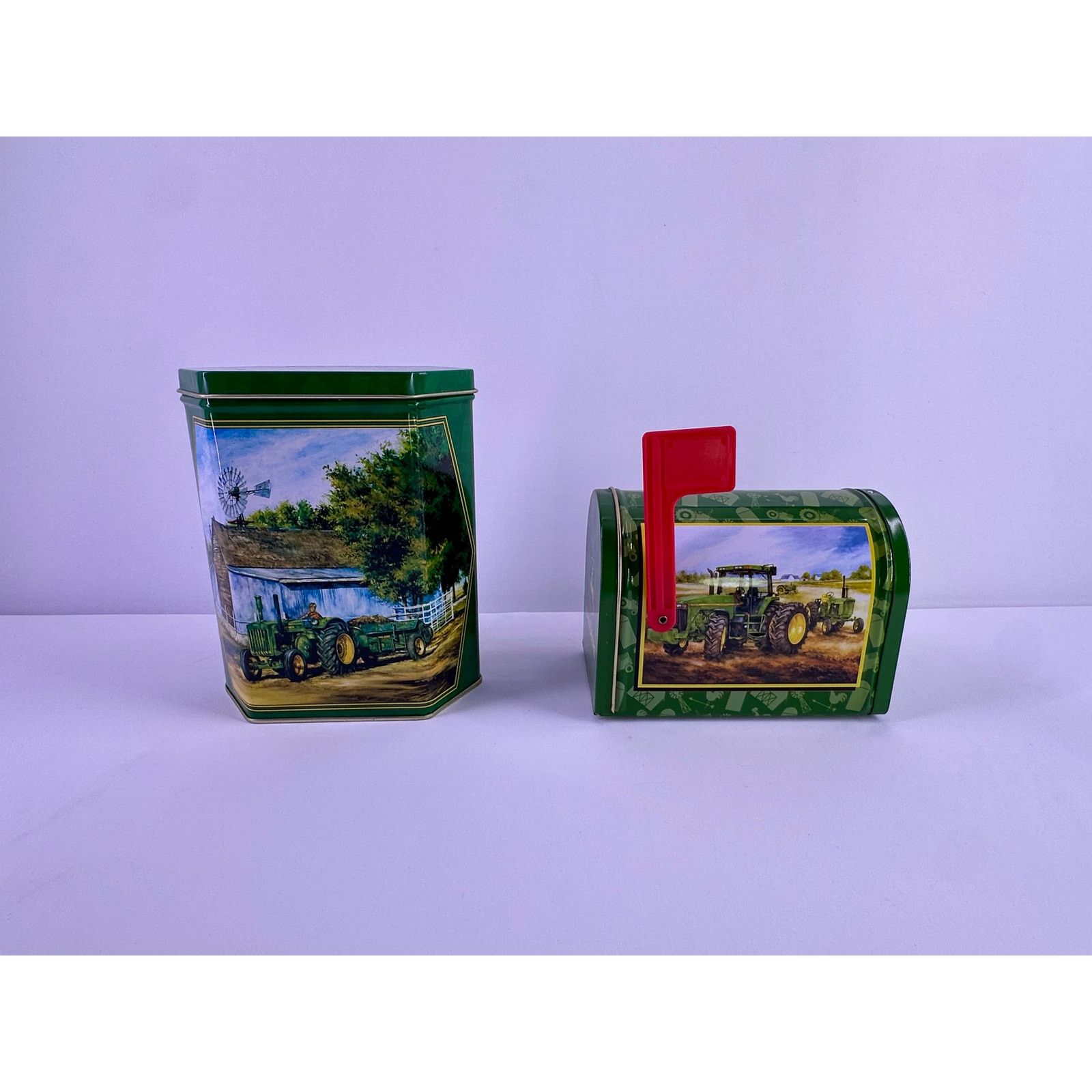John Deere John Deere Mini Collection Mail Box & hexagon tin D Tractor Size ONE SIZE - 2 Thumbnail