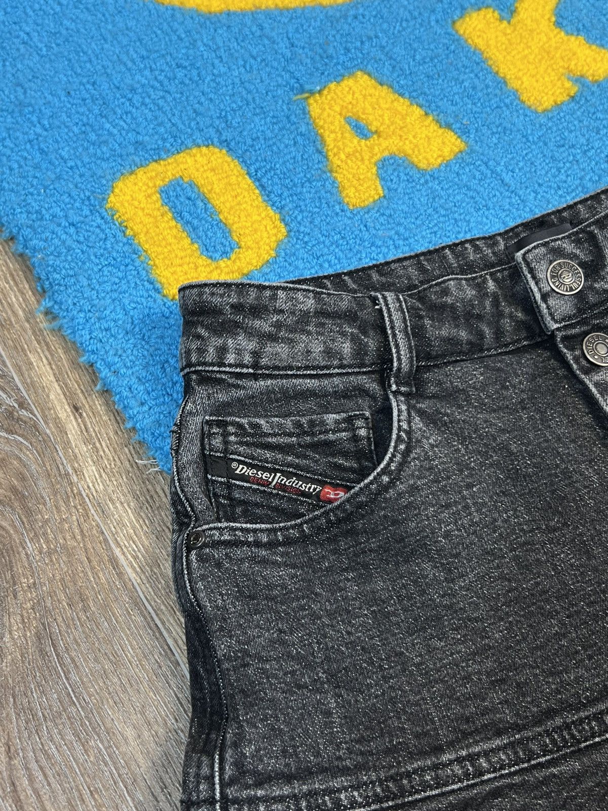 Diesel Diesel Denim Button Up Grey Mini Skirt Size 24" / US 00 / IT 34 - 5 Thumbnail