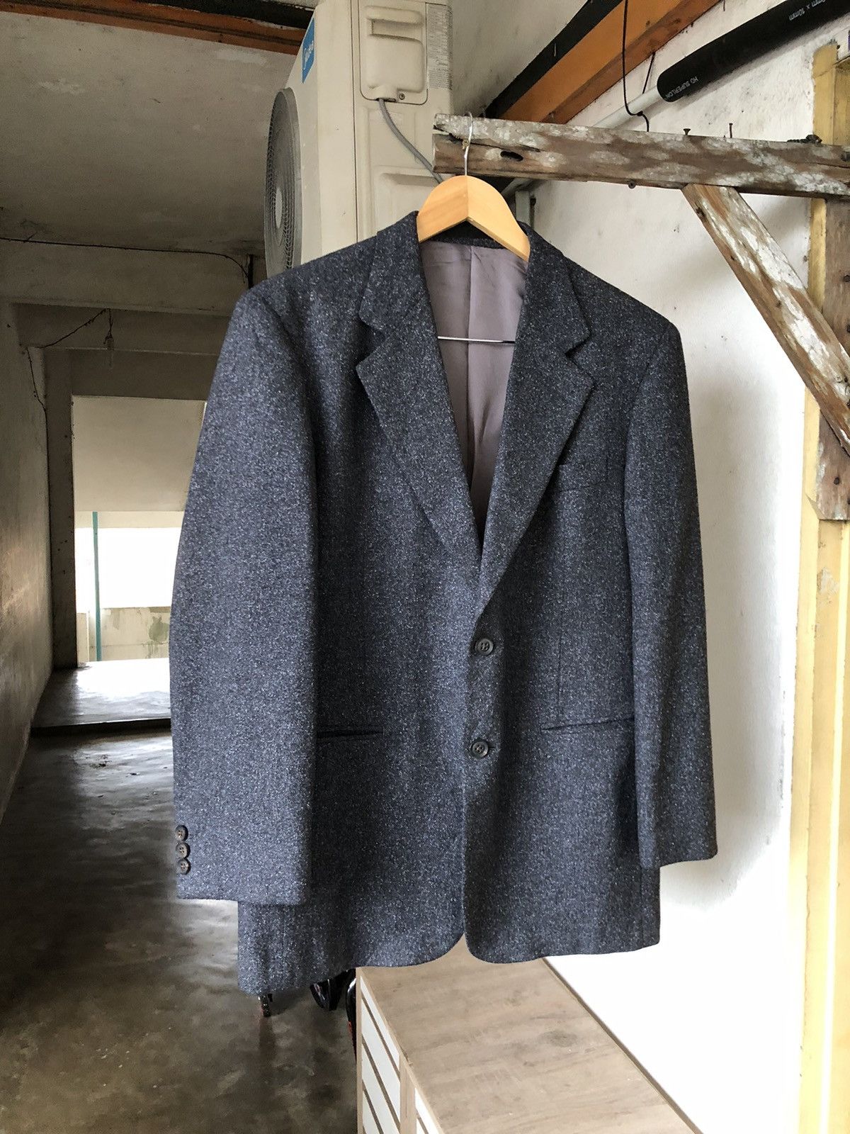 Burberry Vintage Burberry London Single Breasted Wool Blazer Size 38L - 4 Thumbnail