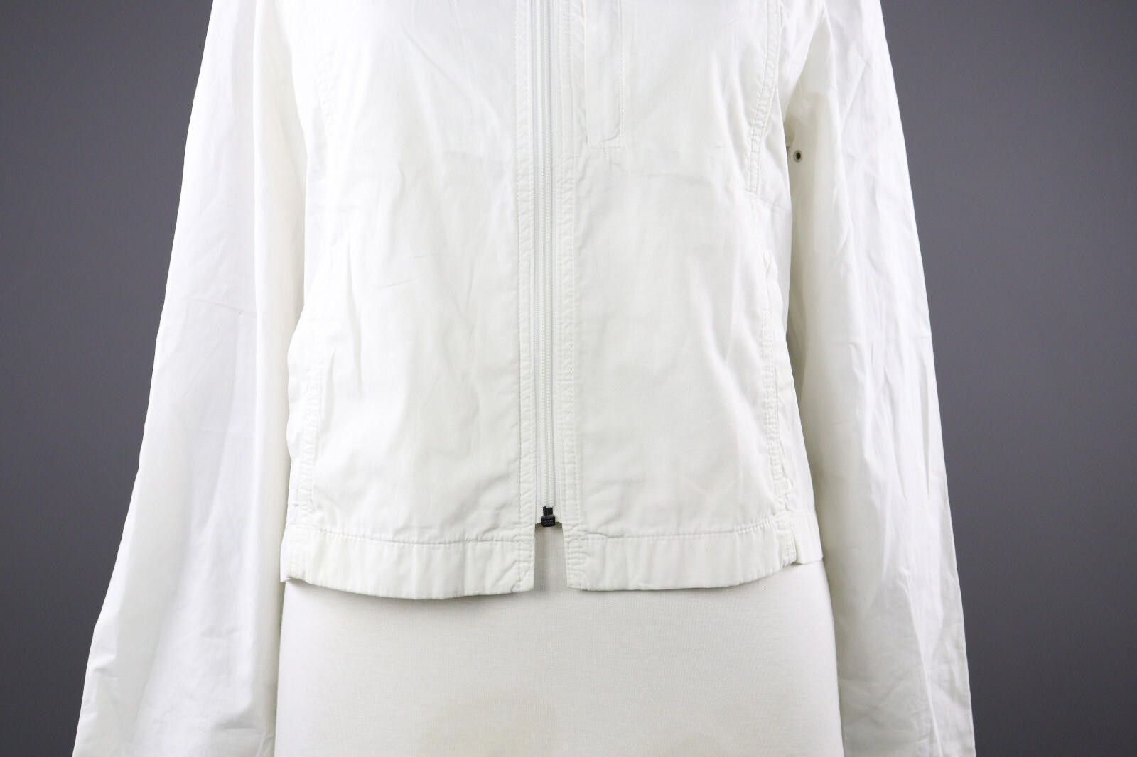 Designer Ladies Armani Jeans Cropped Bomber Jacket Size USA 10 Size L / US 10 / IT 46 - 3 Thumbnail