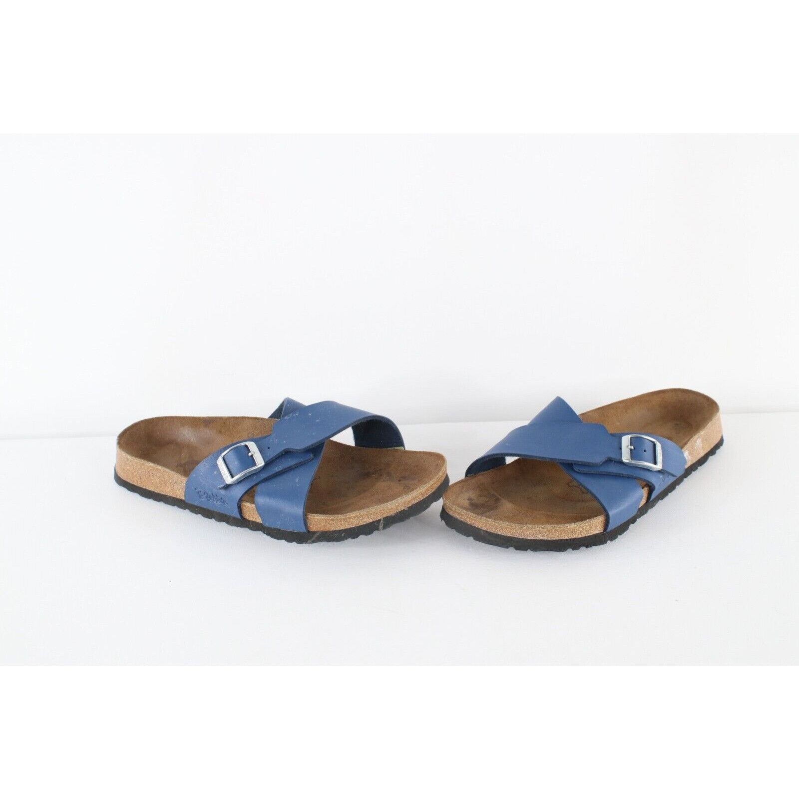 Birkenstock × Vintage Vintage Birkis Birkenstock Cross Buckle Strap Sandals Size US 9 / IT 39 - 1 Thumbnail