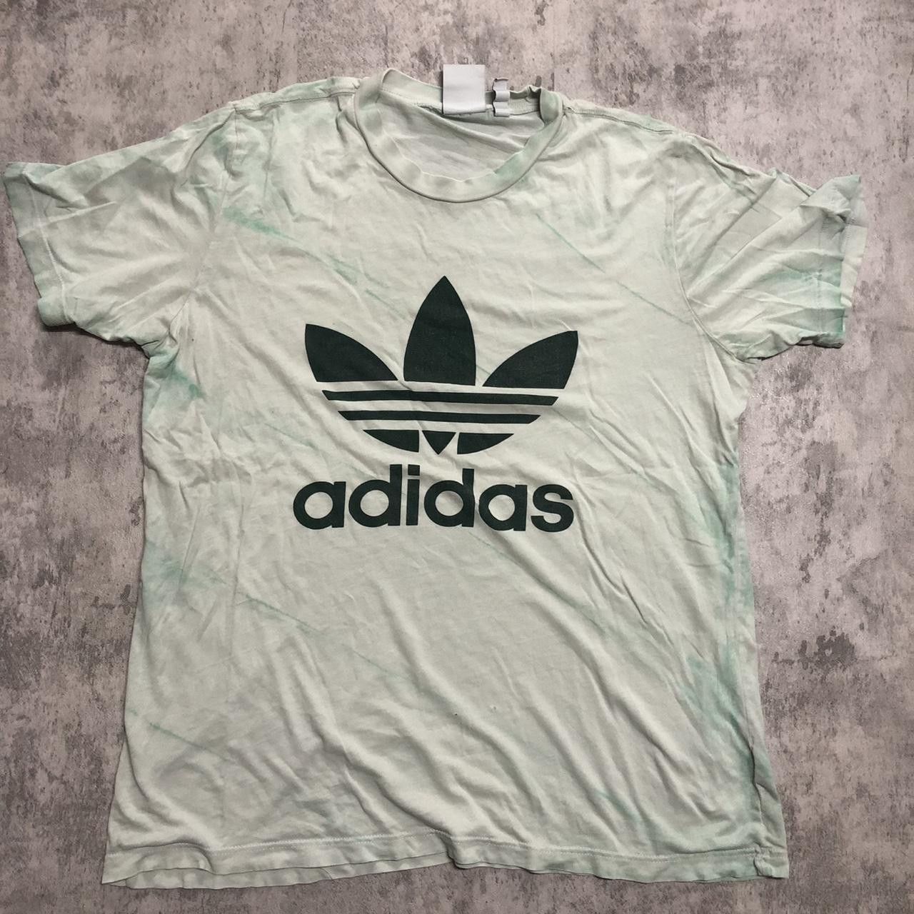 Adidas Adidas green and black streetwear tee #streetwear Size US L / EU 52-54 / 3 - 1 Thumbnail