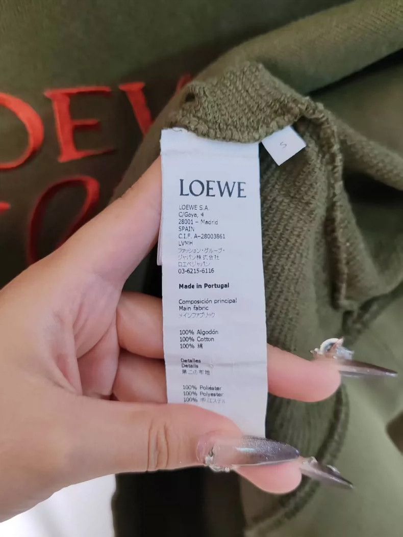 Loewe LOEWE Embroidered logo hoodie Size S / US 4 / IT 40 - 3 Thumbnail