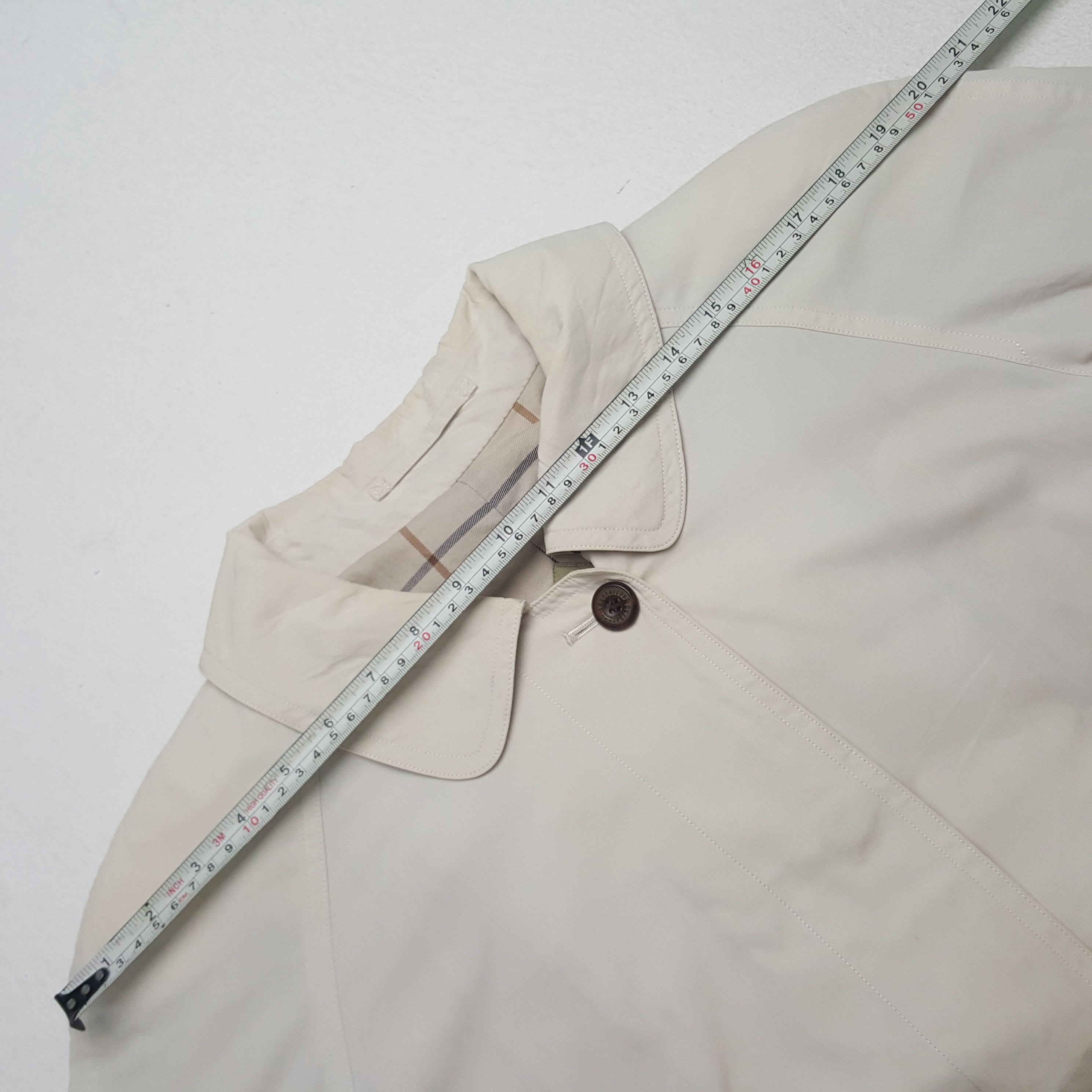 Burberry × Japanese Brand × Vintage Vintage Burberrys Custom Spell Out Logo Trench Cost Jacket Size L / US 10 / IT 46 - 9 Thumbnail