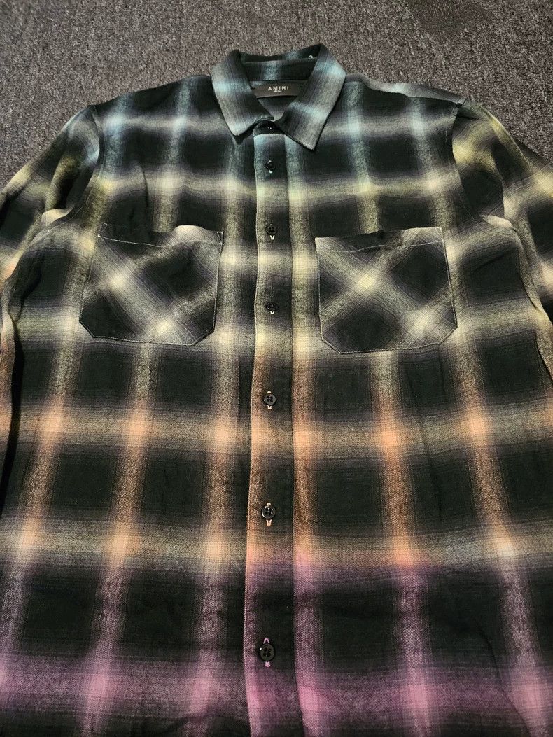 Amiri Amiri gradient checkered shirt Size US S / EU 44-46 / 1 - 2 Thumbnail