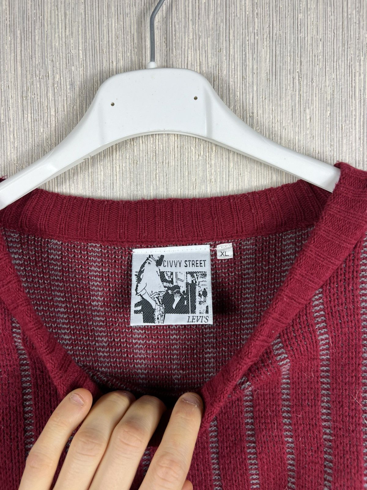 Levi's Vintage Levis Civvy Street snowflakes winter pattern sweater Size US XL / EU 56 / 4 - 9 Thumbnail