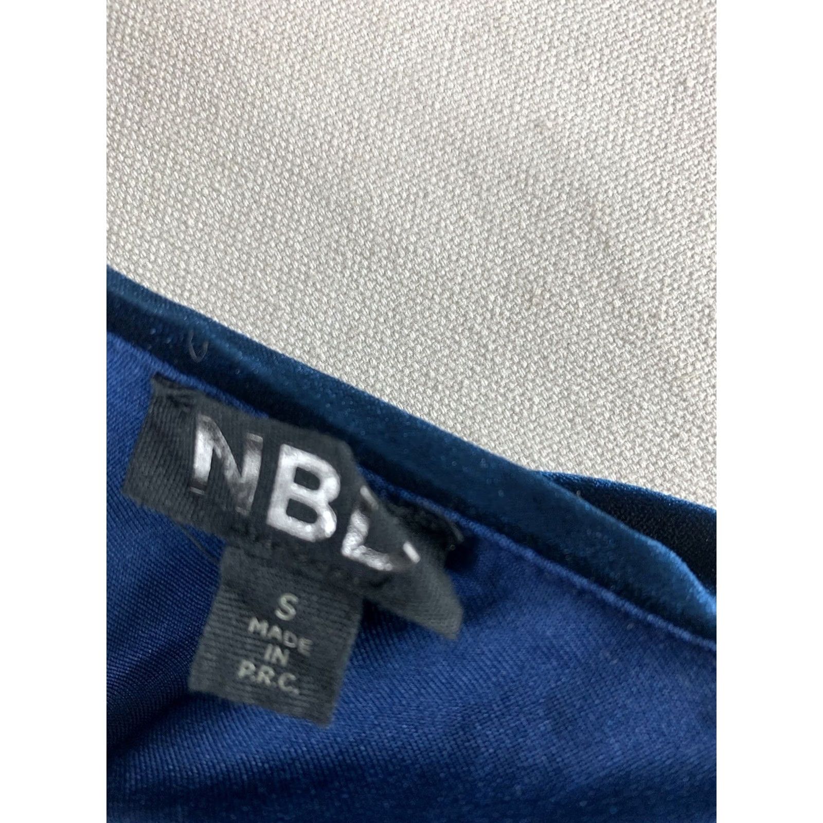 NBD NBD Dress Womens Small Blue Velour Sleeveless Size S / US 4 / IT 40 - 3 Thumbnail