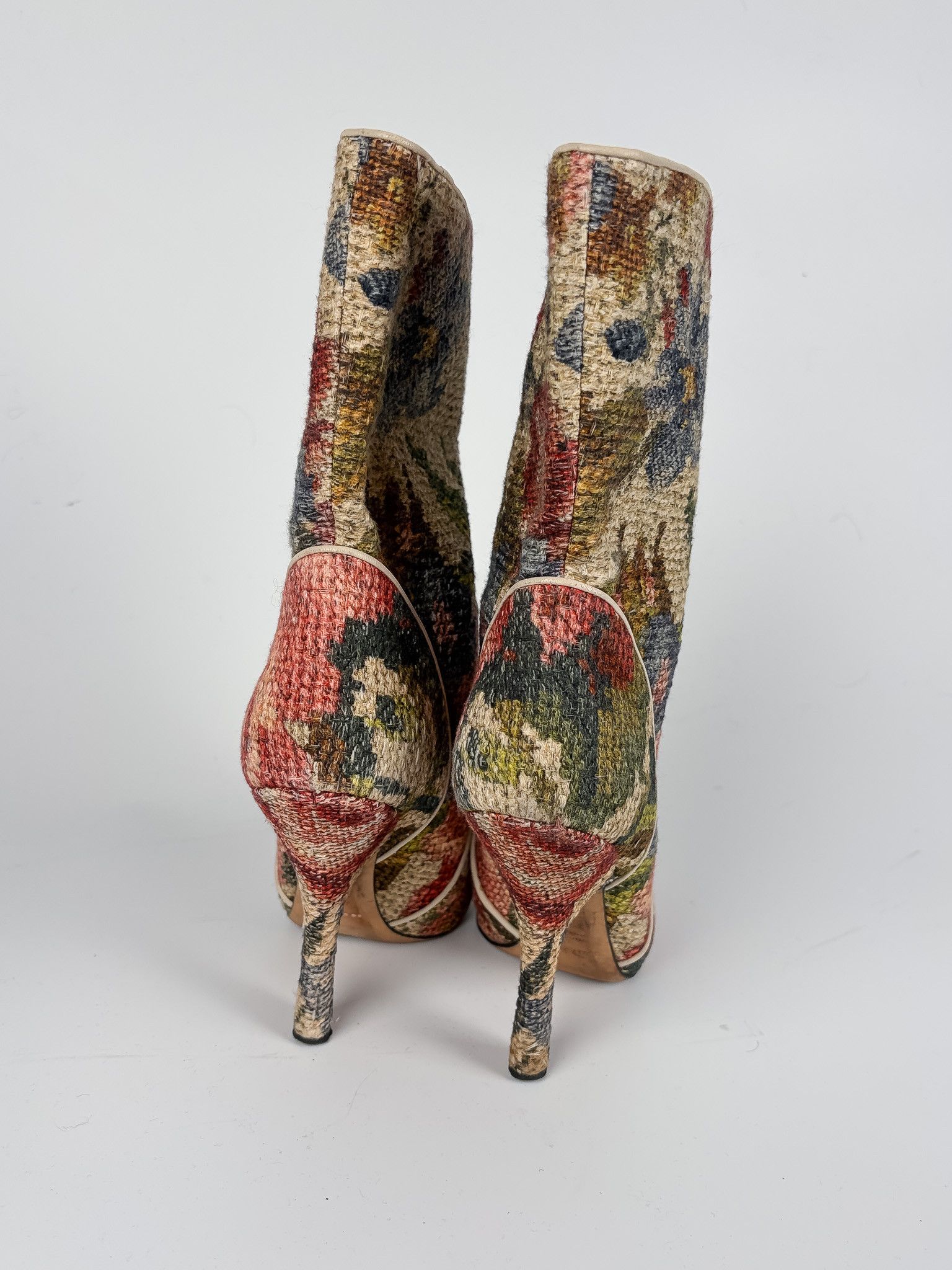 Dolce & Gabbana Dolce & Gabbana Floral Print Tapestry Boots Size US 9 / IT 39 - 6 Thumbnail