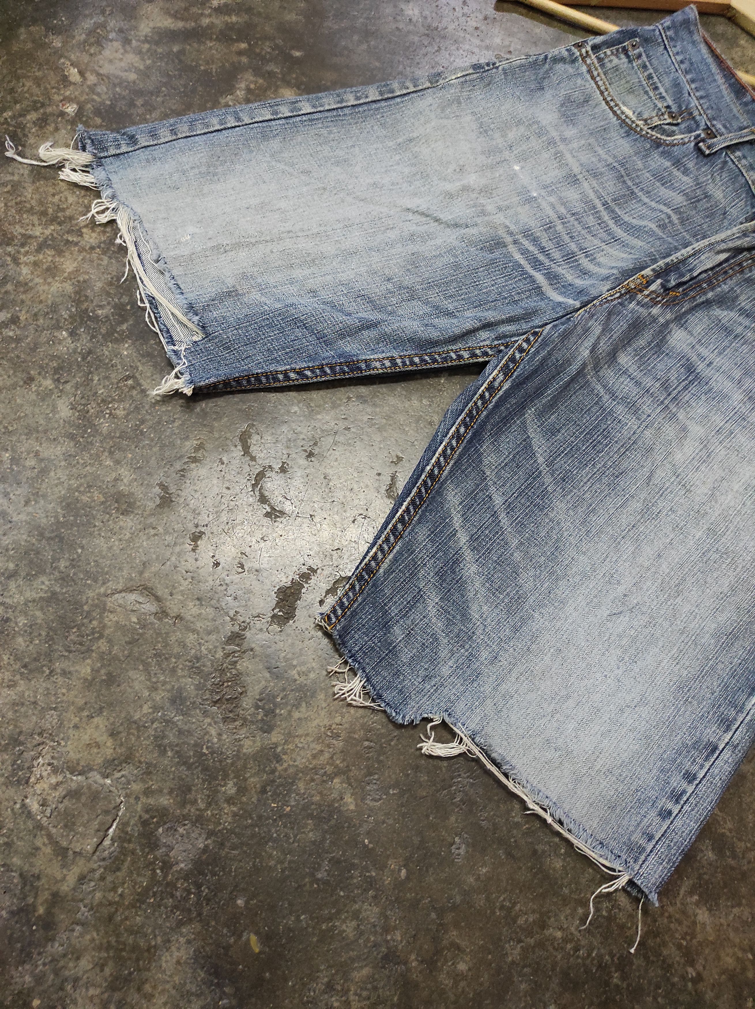 LVC × Levi's Vintage Clothing 505 DISTRESSED LEVIS REGULAR FIT DENIM JEANS Size US 34 / EU 50 - 7 Thumbnail