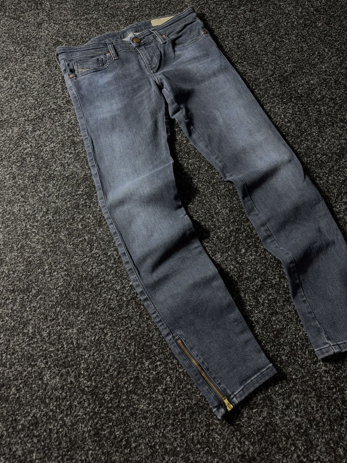 Diesel × If Six Was Nine × Vintage Vintage 90s Y2K Diesel Industry Jeans skinny pants Size 27" / US 4 / IT 40 - 2 Thumbnail