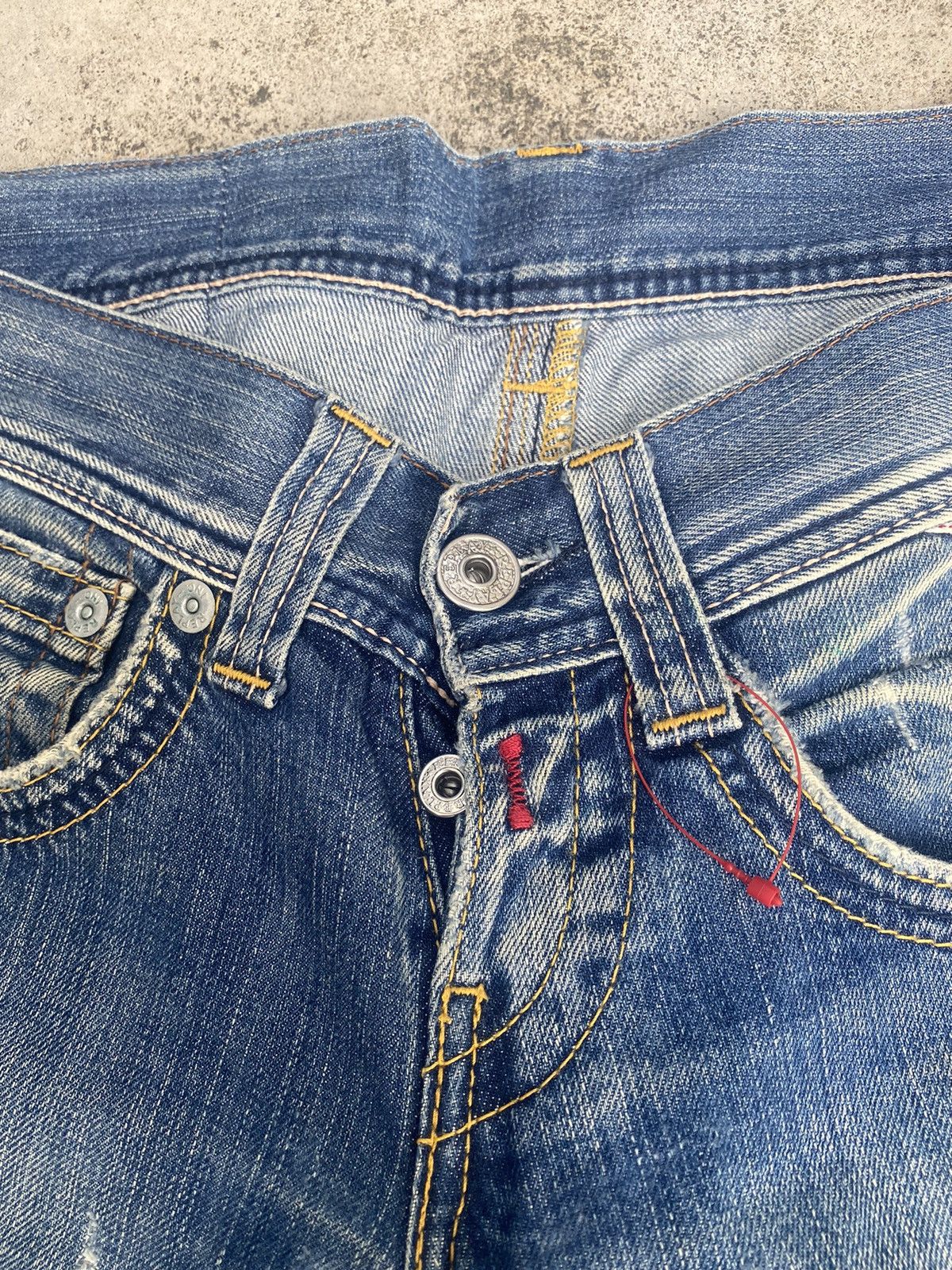Designer × If Six Was Nine × Replay Flare Jeans Replay Faded High Rise Bootcut Size US 30 / EU 46 - 11 Thumbnail