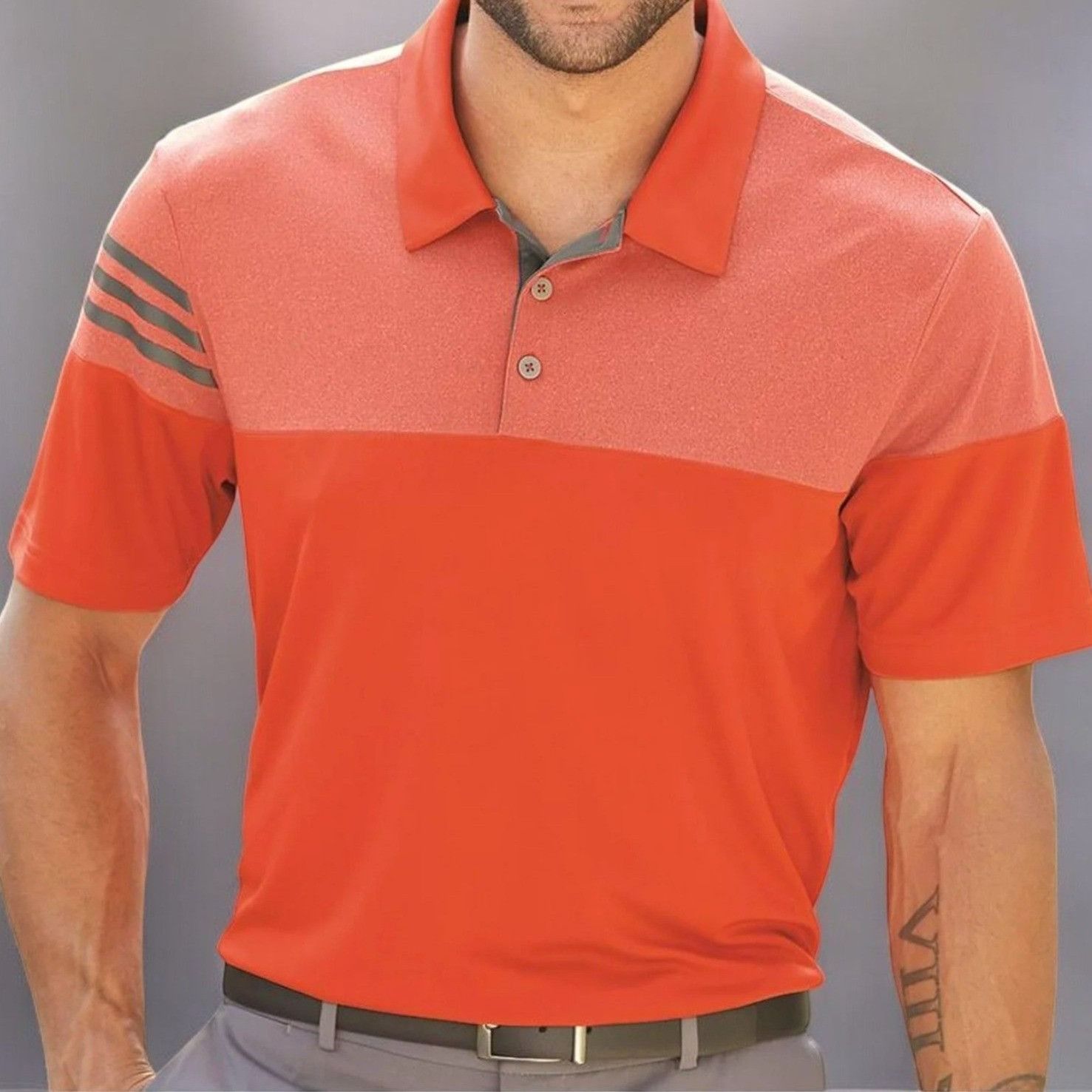Adidas Adidas Two Tone Orange Golf Polo Shirt NEW XL Size US XL / EU 56 / 4 - 8 Thumbnail