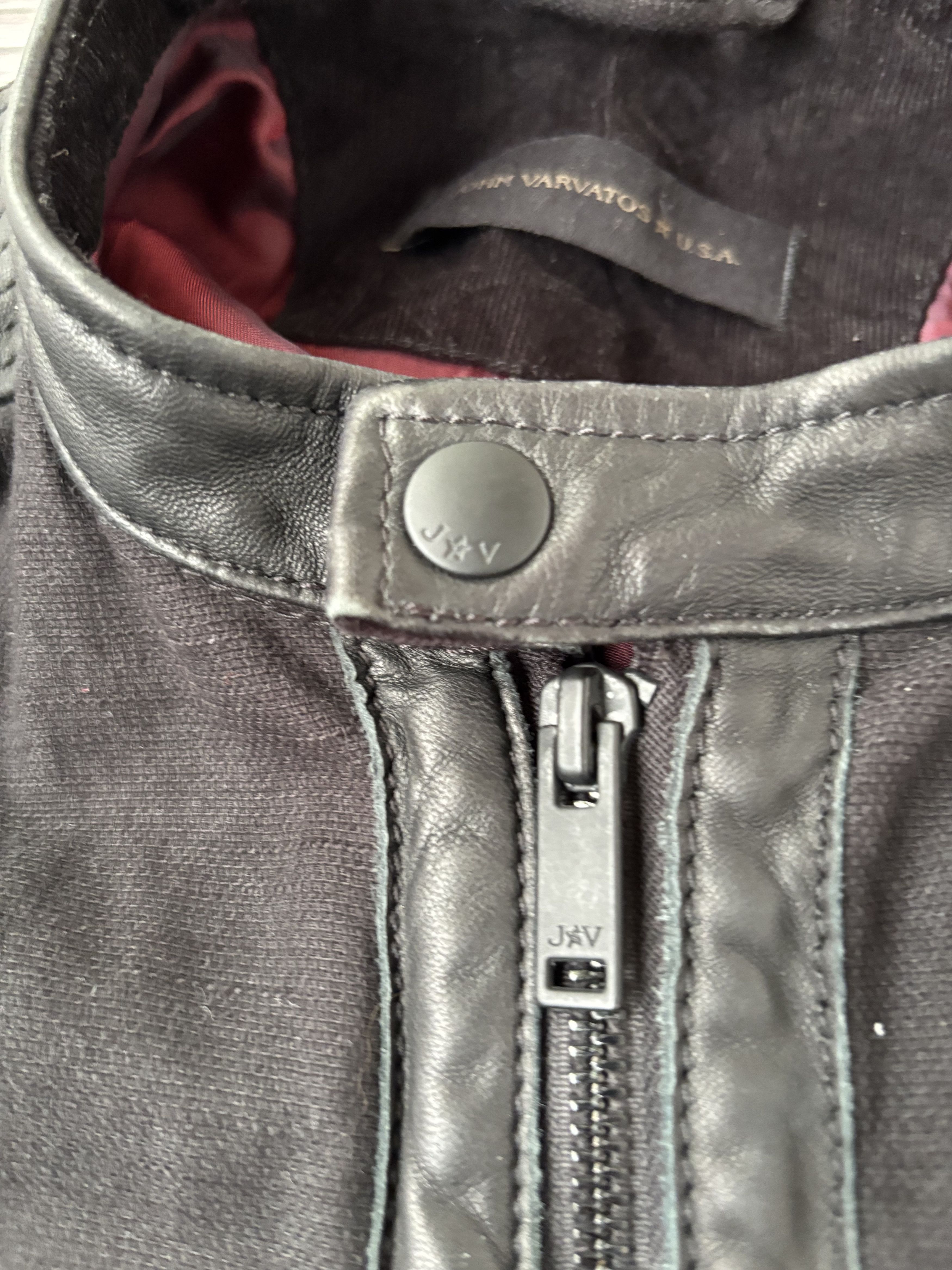 John Varvatos vtg crazy paris vibe John Varvatos Canvas Moto Jacket Size US S / EU 44-46 / 1 - 13 Thumbnail