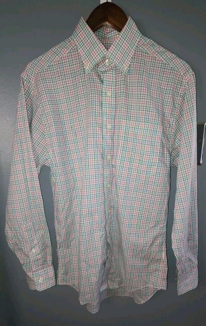 Vineyard Vines Vineyard Vines Murray Shirt Men's Small Green Pink Gingham Size US S / EU 44-46 / 1 - 1 Thumbnail