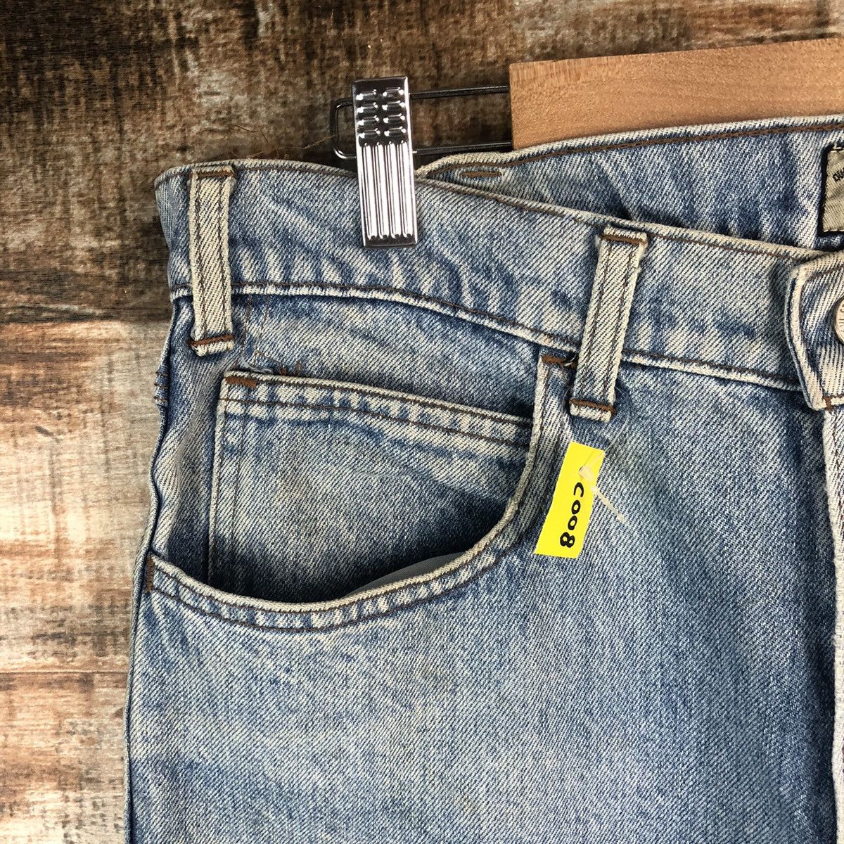 Levi's DLL Levis 636 Vintage faded Blue Denim Pants #C008 Size US 33 - 7 Thumbnail