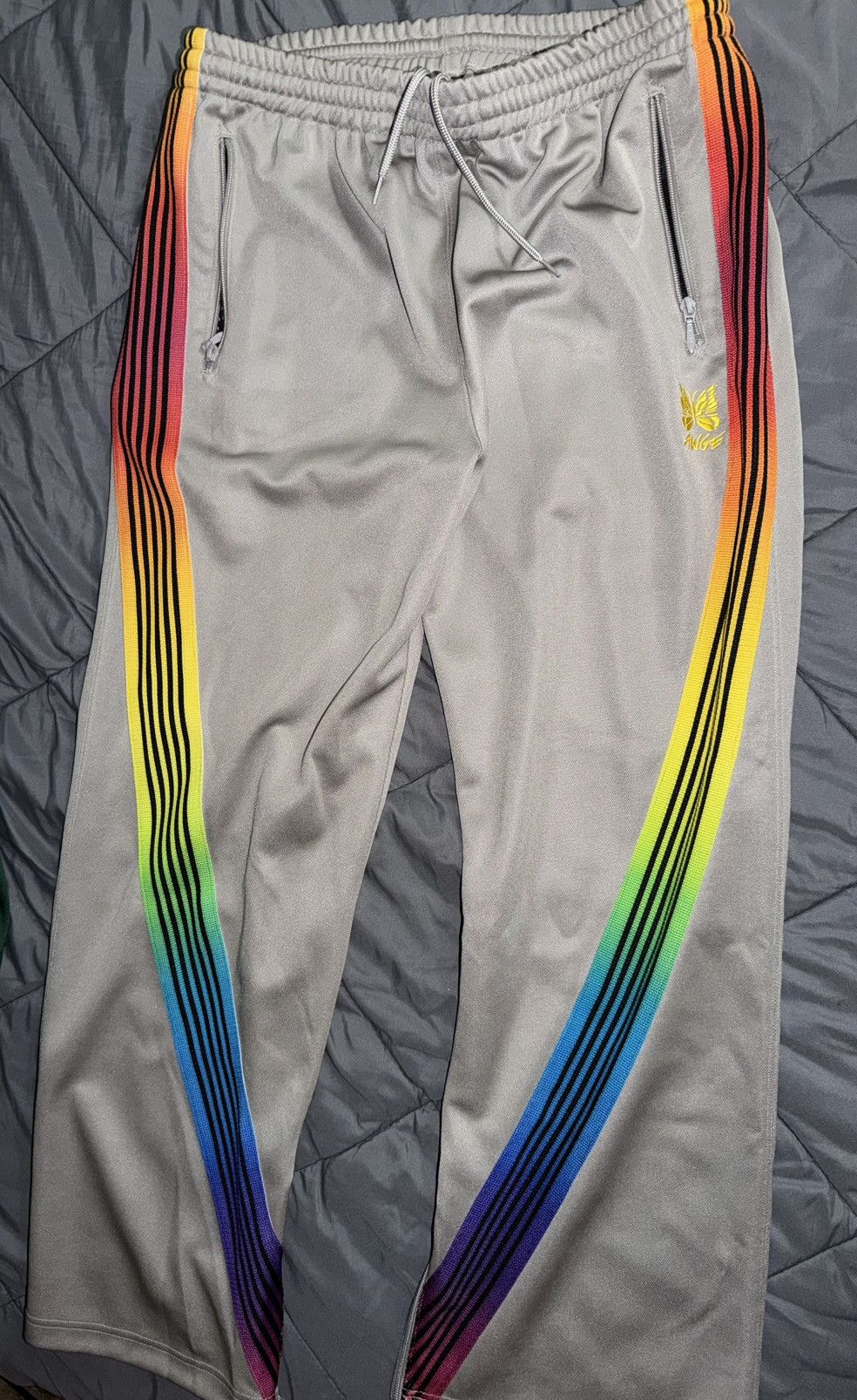 Needles Awge rainbow track pants gray L