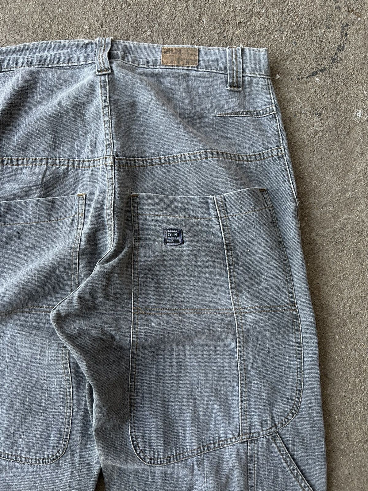 Japanese Brand FADED Y2K BLN BAGGY WIDE POCKET PANTS Size US 31 - 6 Thumbnail