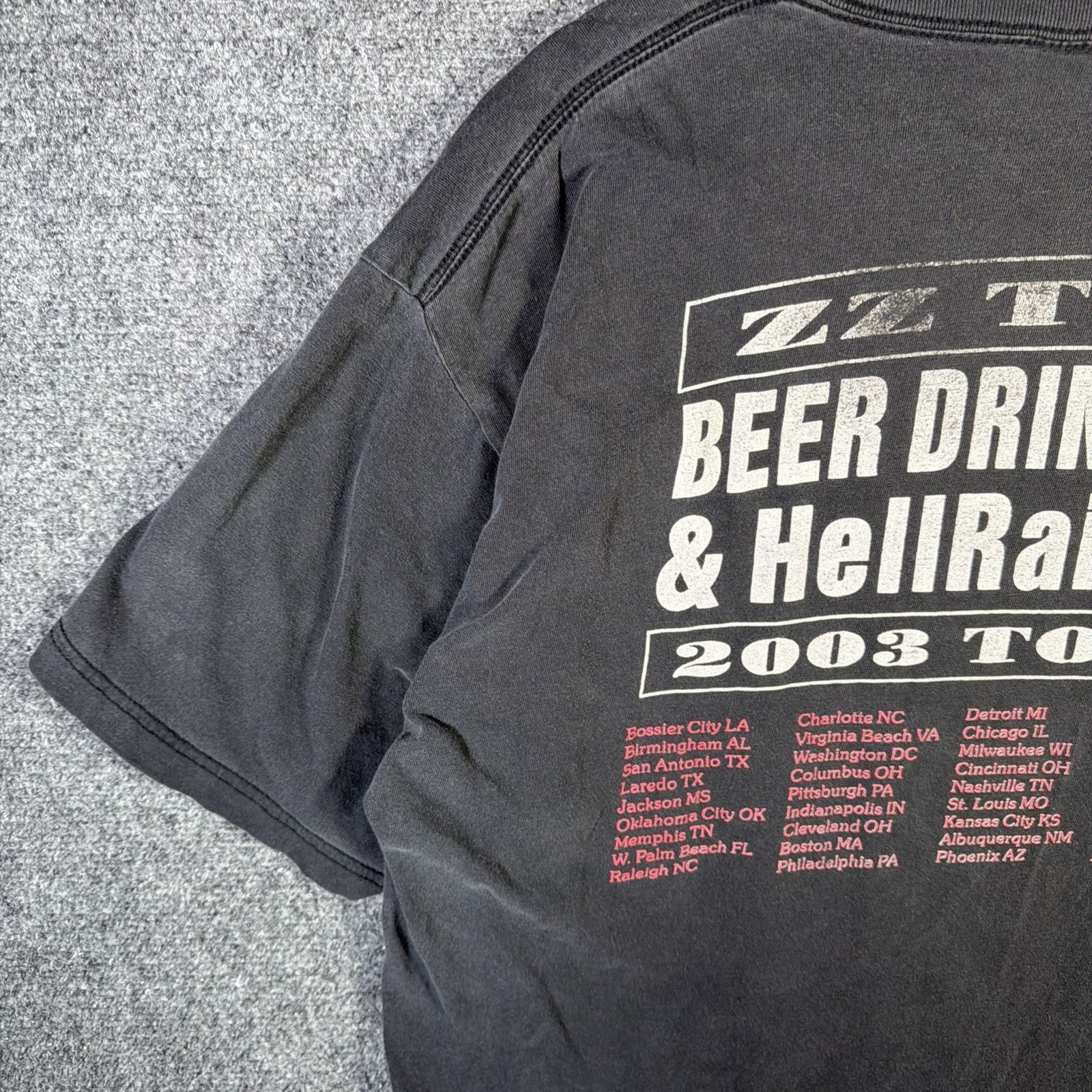 Band Tees Vintage ZZ Top Shirt XL Black 90s Faded Rock Band Tee Music Size US XL / EU 56 / 4 - 9 Thumbnail