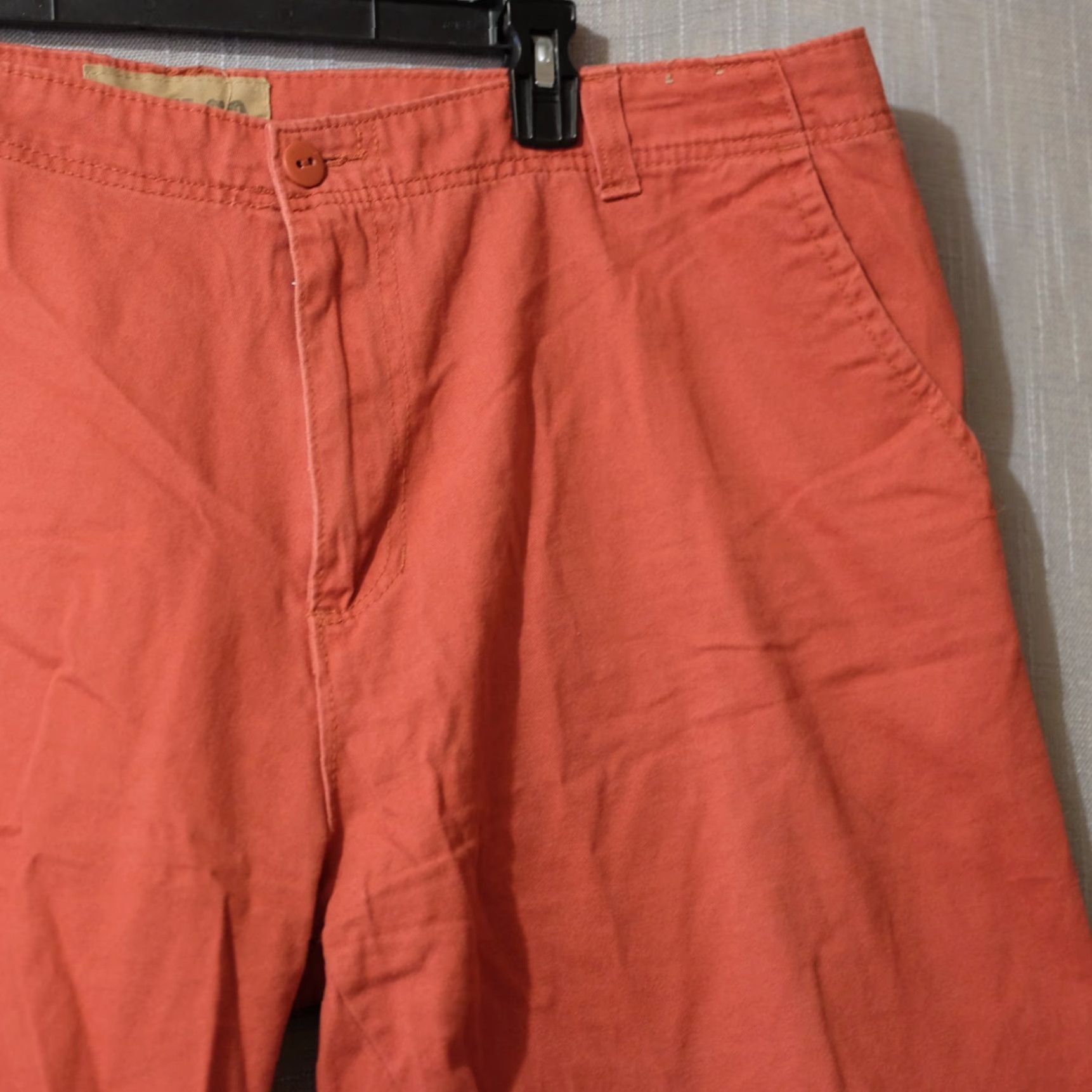 CO Iron Co Chino Shorts Mens 40 Red 100% Cotton Slash Pockets Belt Loops Size US 40 / EU 56 - 3 Thumbnail