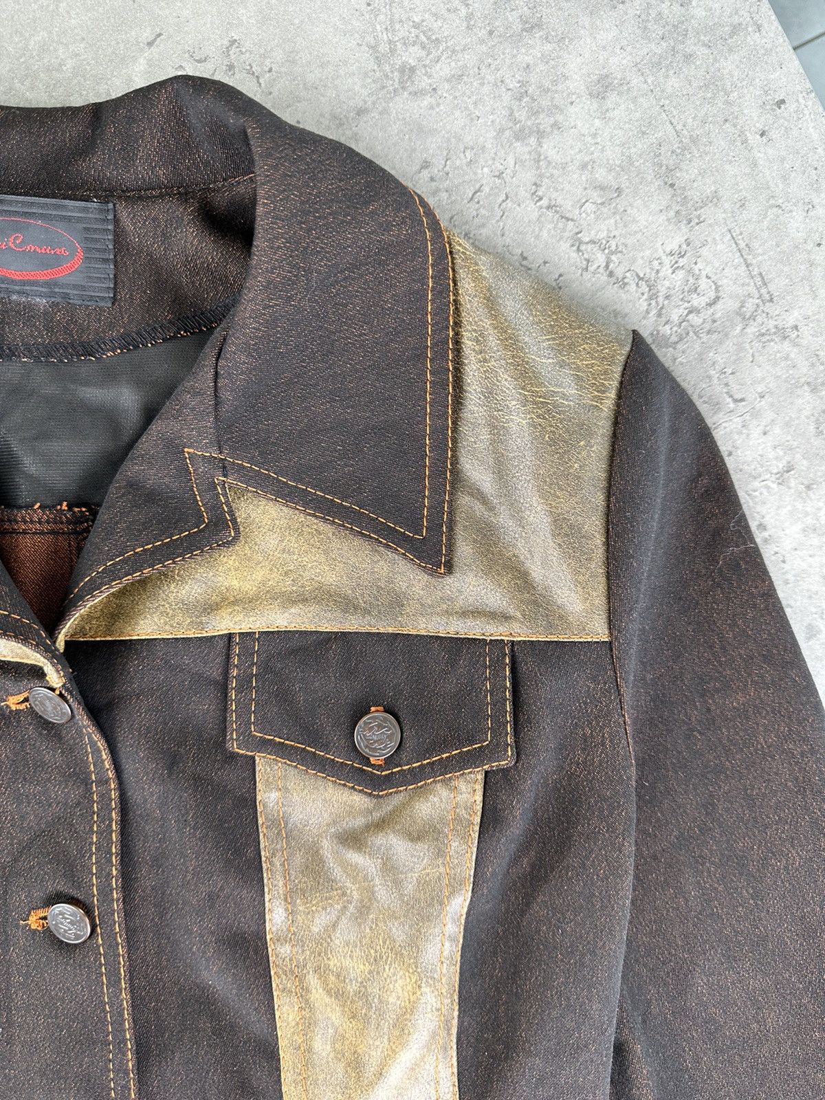 Japanese Brand Vintage Brown Jacket Size S / US 4 / IT 40 - 4 Thumbnail
