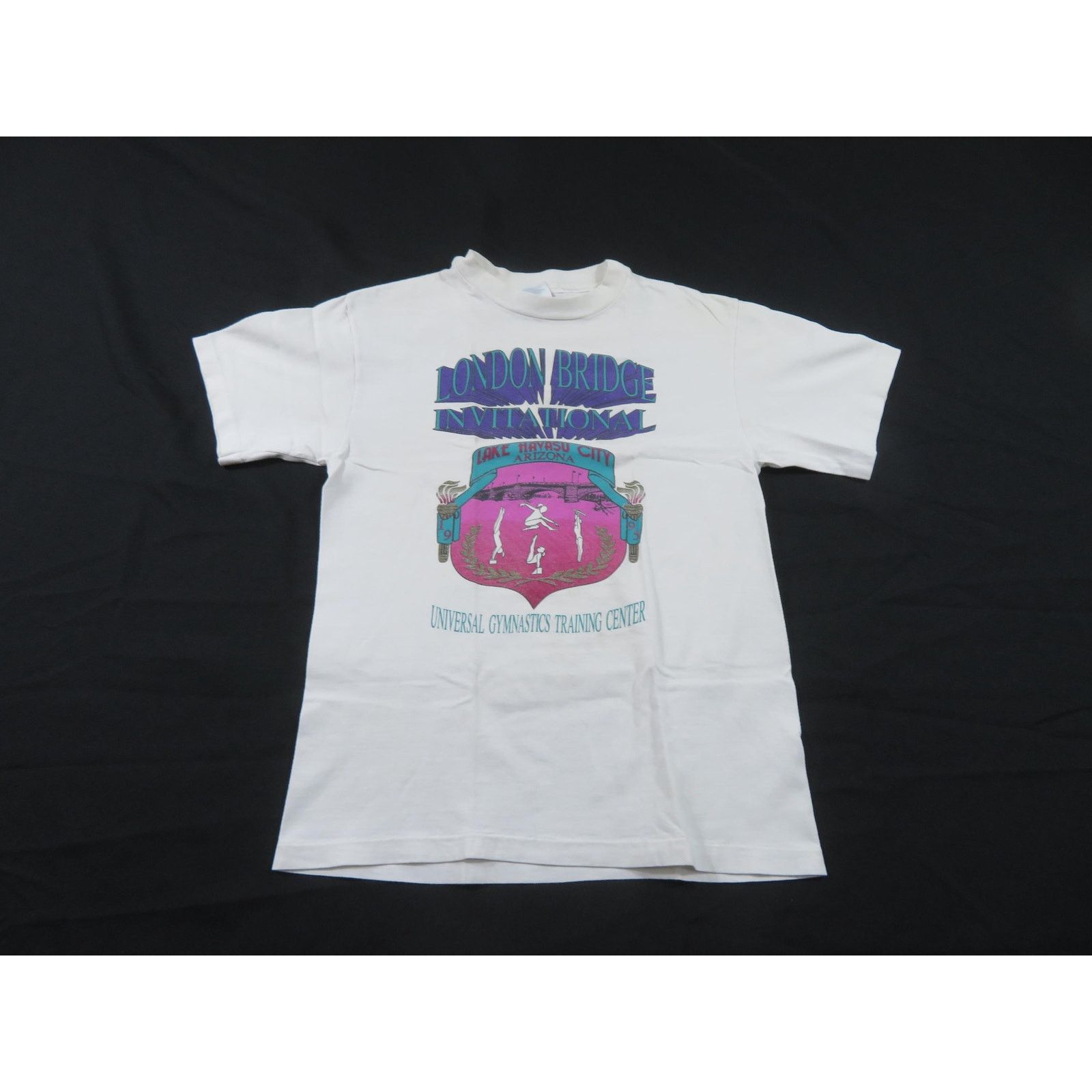 Hanes London Bridge Invitational Gymnastics White T-Shirt Sz S 90s Size US S / EU 44-46 / 1 - 1 Thumbnail
