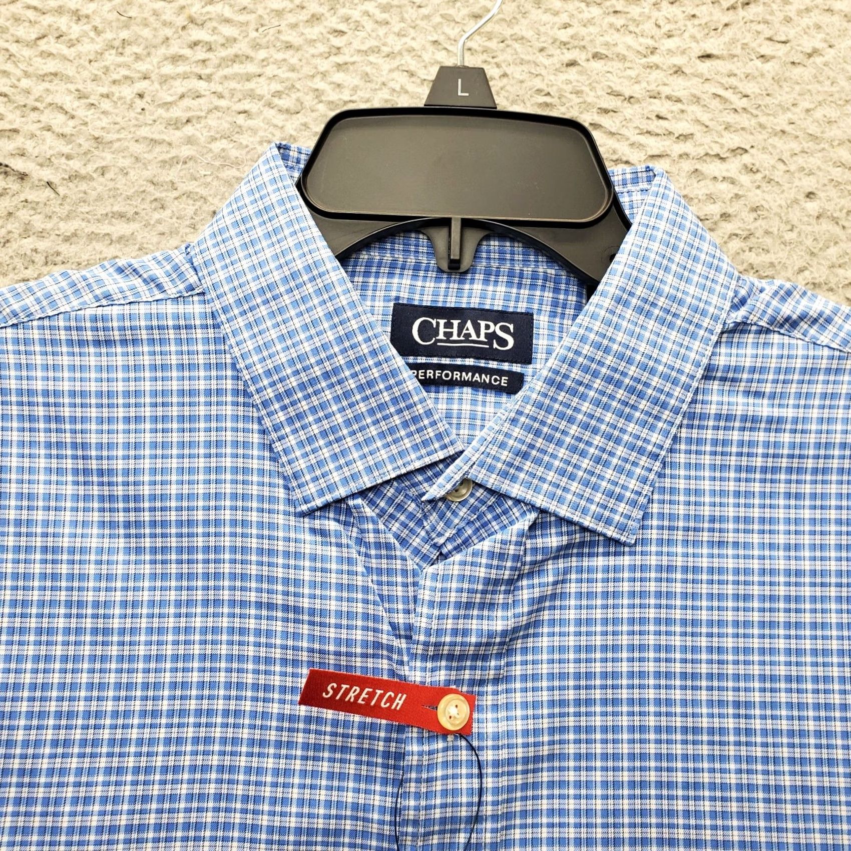 Chaps Chaps Shirt Mens L Multi Plaid Performance Stretch Ultimate Cooling Comfort Size US L / EU 52-54 / 3 - 4 Thumbnail