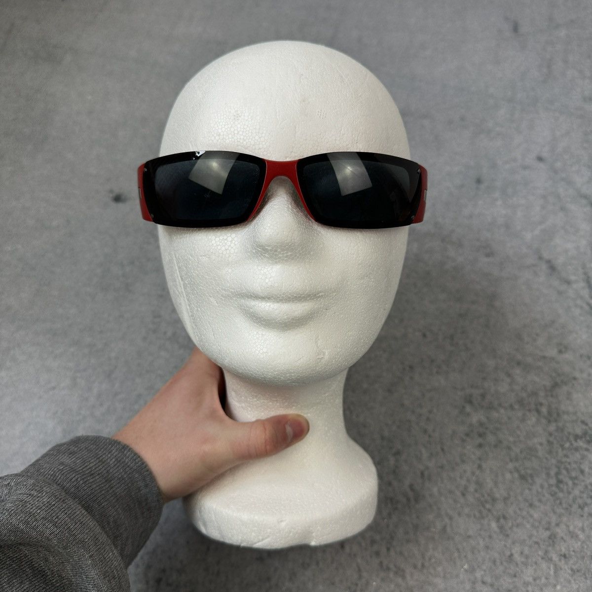 Prada Prada Sprot Sunglasses SPS 06E OBU-1A1 Red Glasses Red Size ONE SIZE - 2 Thumbnail