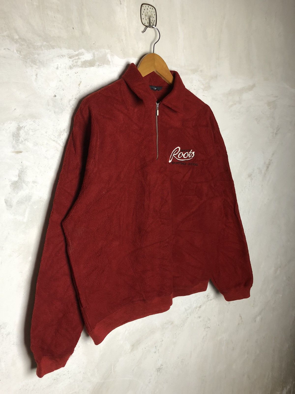 Japanese Brand × Vintage Vintage 90s Roots Performance Halfzipper Fleece Sweatshirt Size US M / EU 48-50 / 2 - 2 Thumbnail