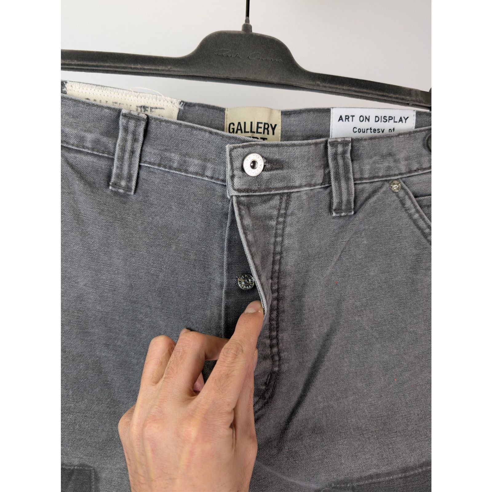 Gallery Dept. o1rshd1 LA Flare Carpenter Jeans in Charcoal Size US 31 - 7 Thumbnail