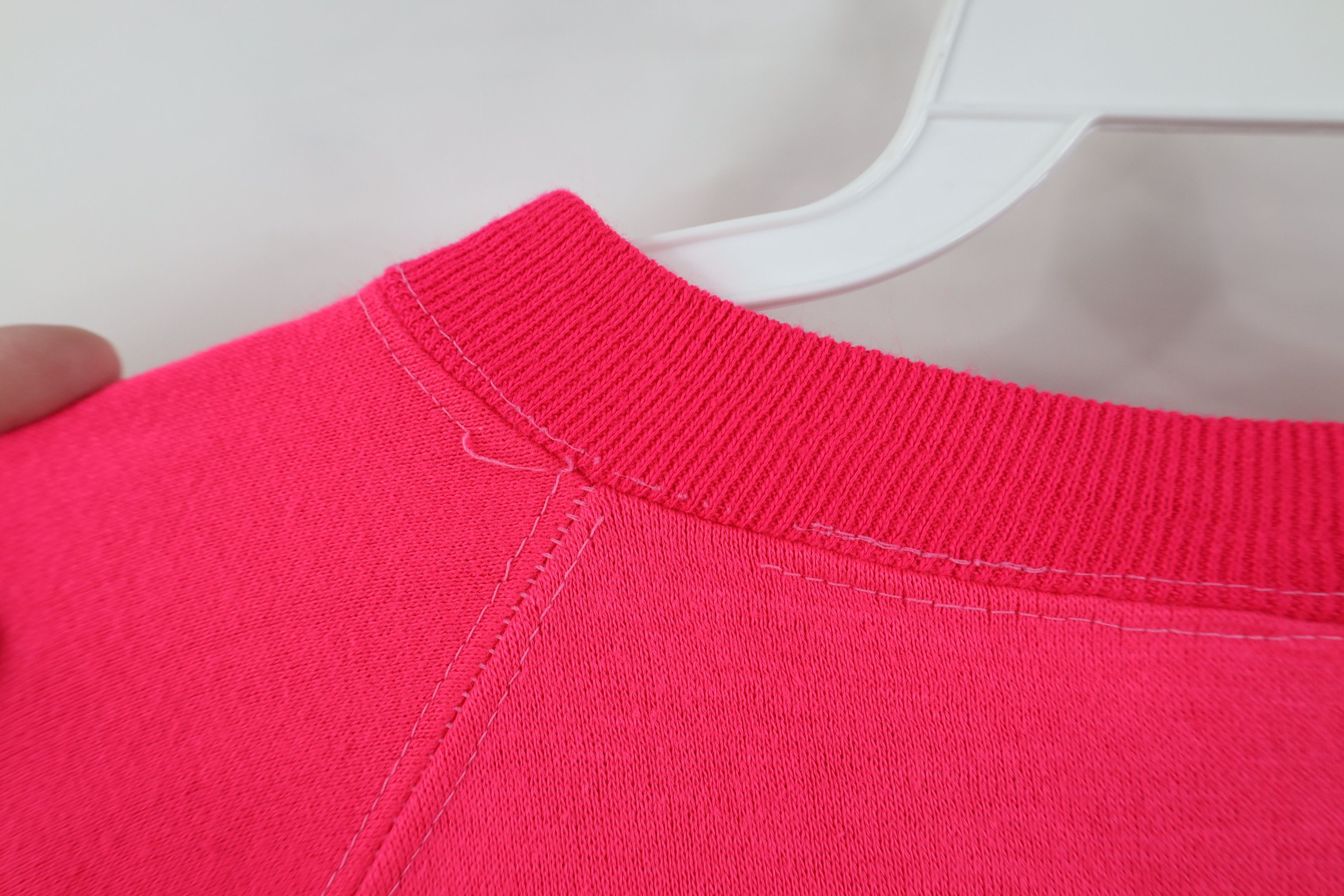 Vintage Vintage 70s Streetwear Crewneck Sweatshirt Neon Pink USA Size M / US 6-8 / IT 42-44 - 11 Thumbnail