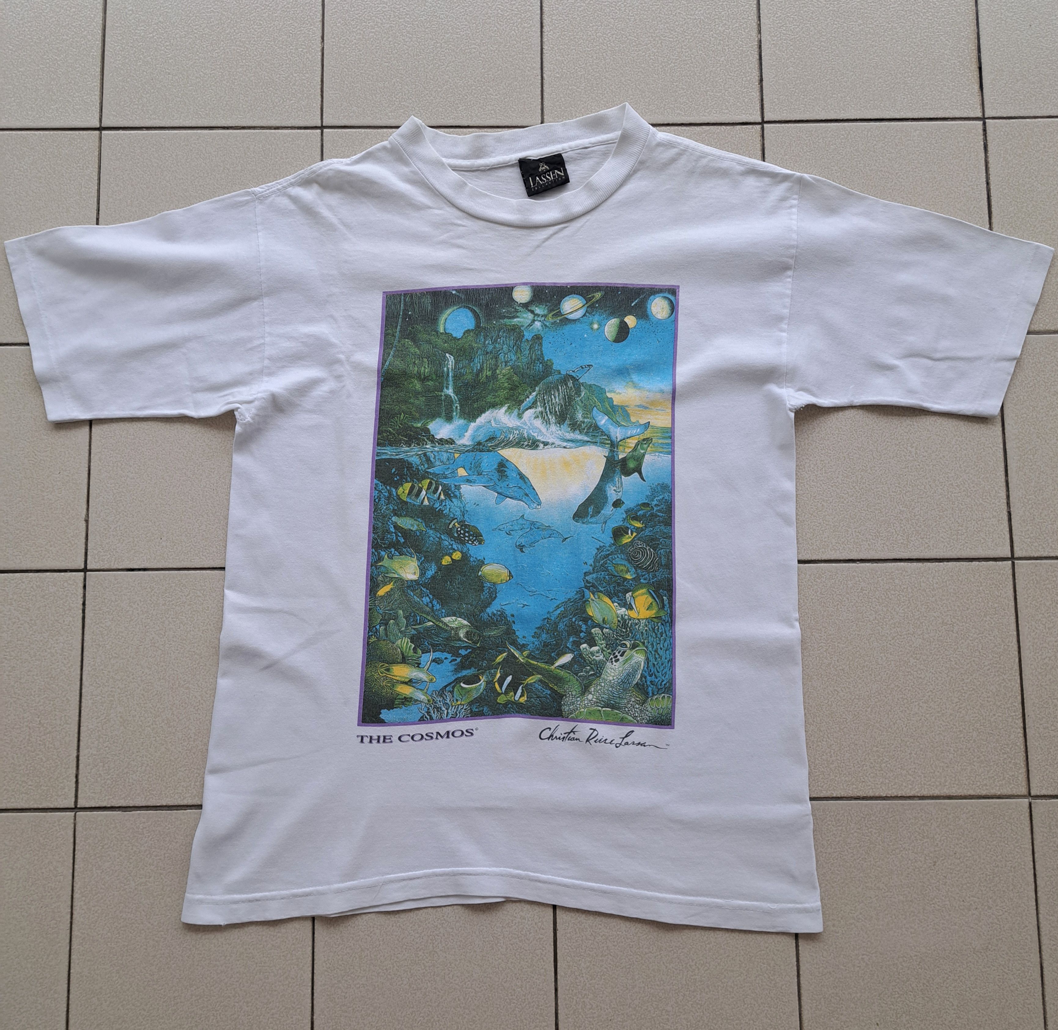 Vintage Vintage Christian Riese Lassen Art T-Shirt Size US M / EU 48-50 / 2 - 1 Thumbnail