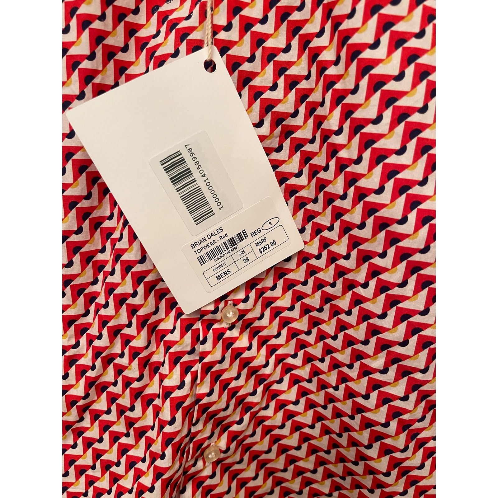 Brian Dales Brian Dales, Button Down Men’s Shirt, 38/S, NWT Size US S / EU 44-46 / 1 - 3 Thumbnail