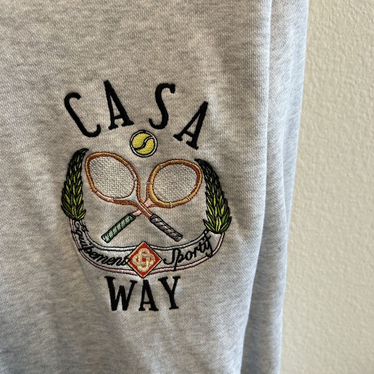 Casablanca Casablanca Casa Way crest logo cropped hoodie Size US XL / EU 56 / 4 - 3 Thumbnail