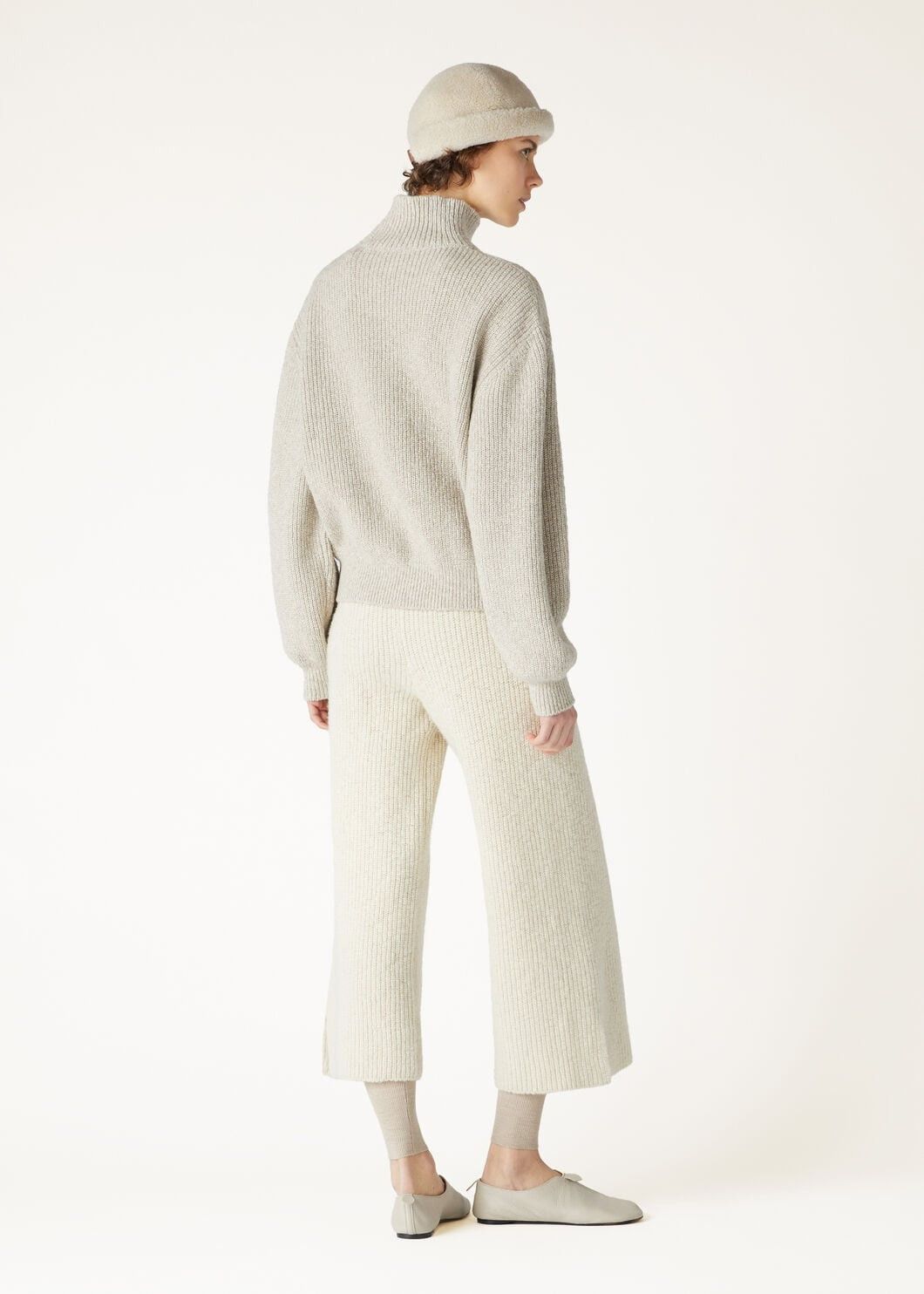 Loro Piana o1w1db10825 FAO6303 Valduggia Turtleneck Sweater in Grey Size XS / US 0-2 / IT 36-38 - 5 Thumbnail