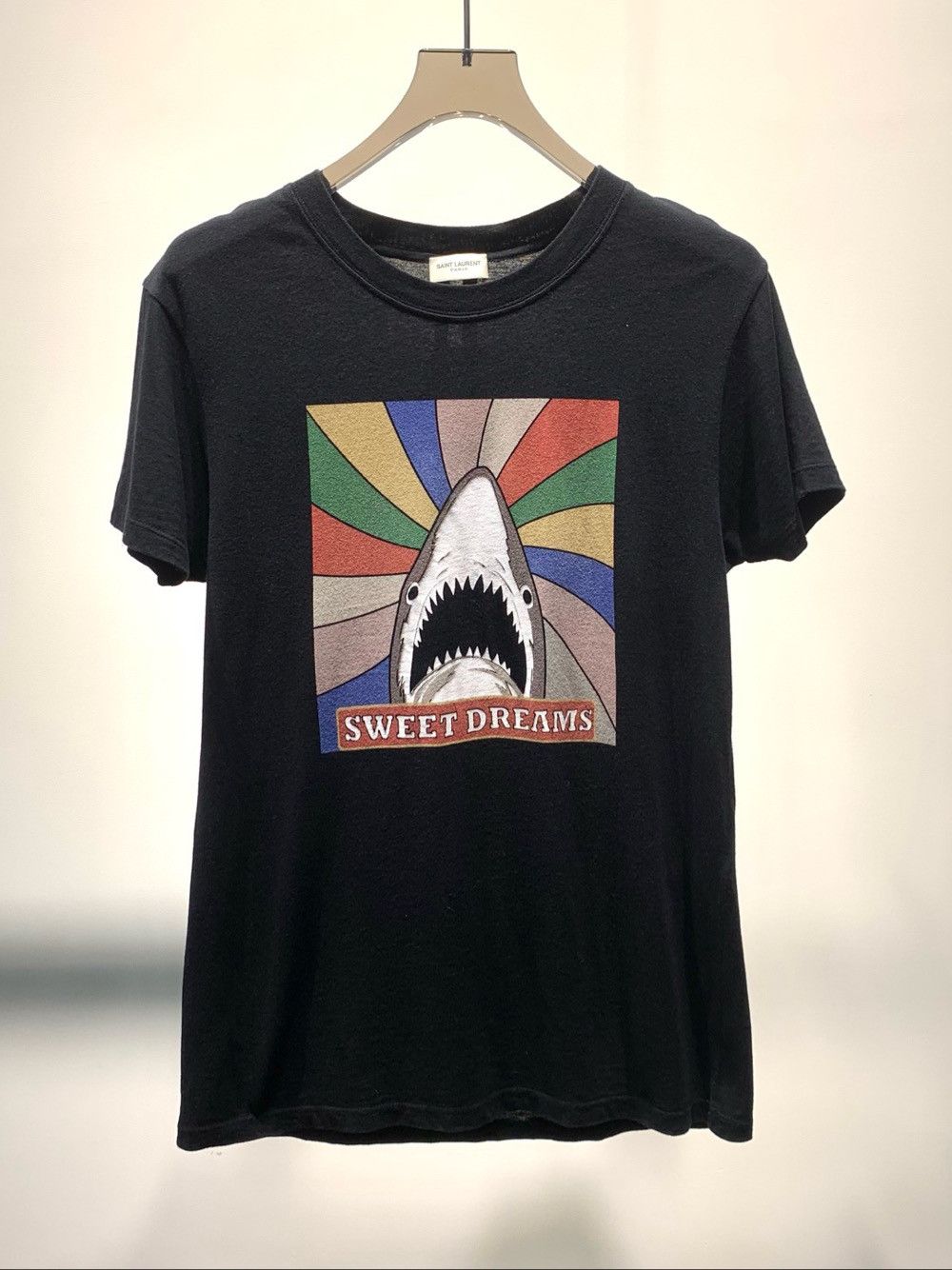 Saint Laurent Paris Saint Laurent Sweet Dreams Shark T-Shirt Size XS Size US XS / EU 42 / 0 - 1 Thumbnail