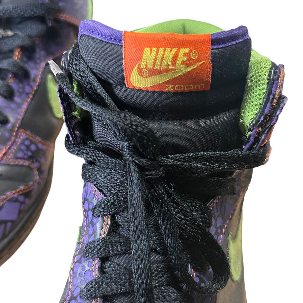 Nike × Vintage Nike Dunk Premium High Day Of The Dead Size 9.5 Size US 9.5 / EU 42-43 - 8 Thumbnail
