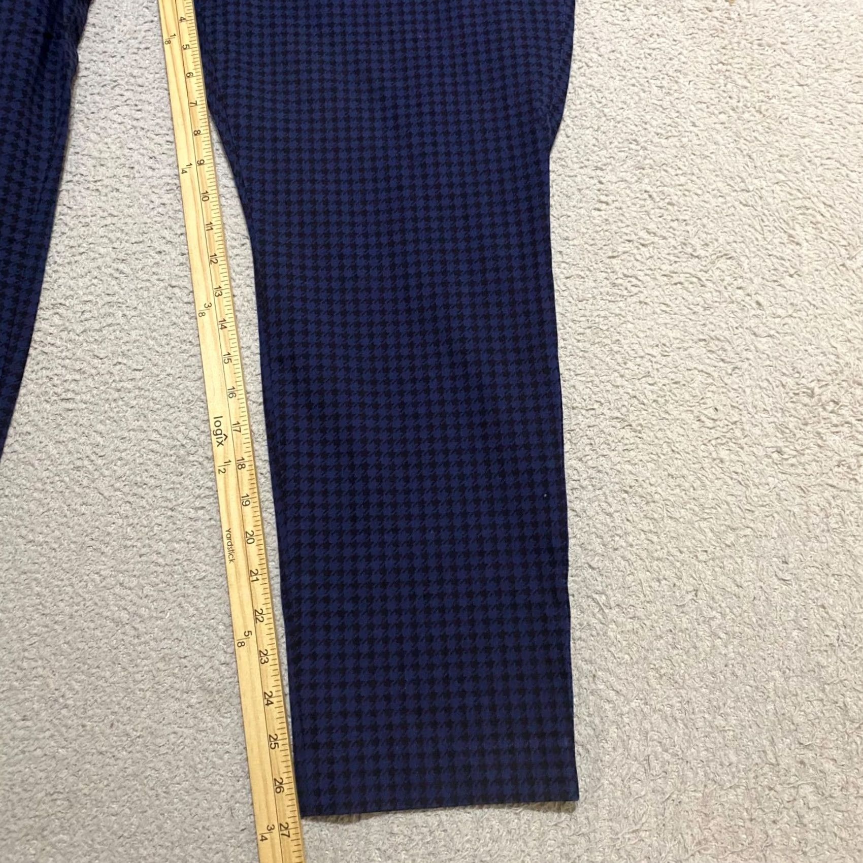 Old Navy Old Navy Pixie Pants Womens Plus 18 Blue Plaid Straight Ankle High Rise Pants Size 40" / US 18 - 5 Thumbnail