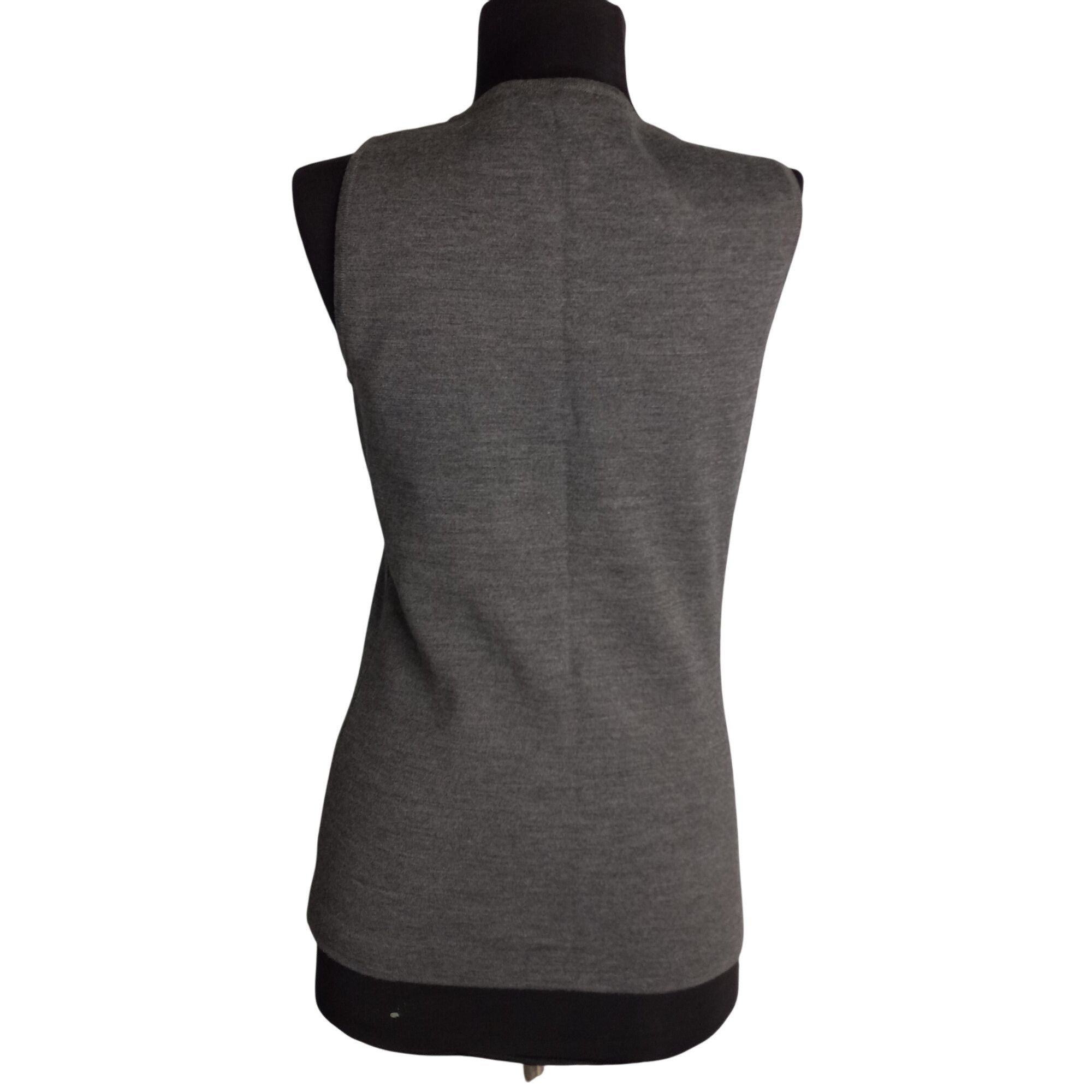 St. John St John Size S Shell Tank Top Gray Santiago Knit Scoop Neck Size S / US 4 / IT 40 - 3 Thumbnail