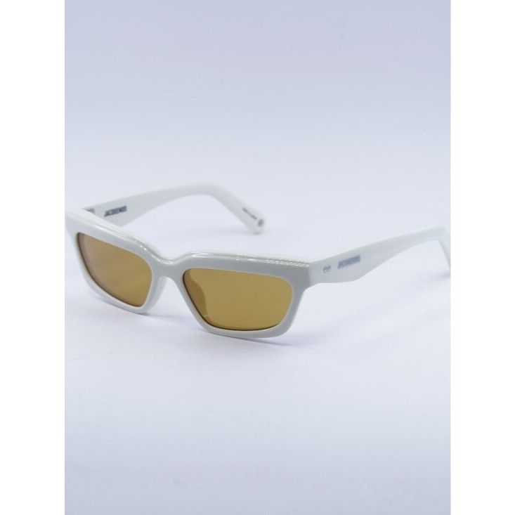 Jacquemus Jacquemus SALON JAC/62 C3 Sunglasses White Rectangle Frame Size ONE SIZE - 2 Thumbnail