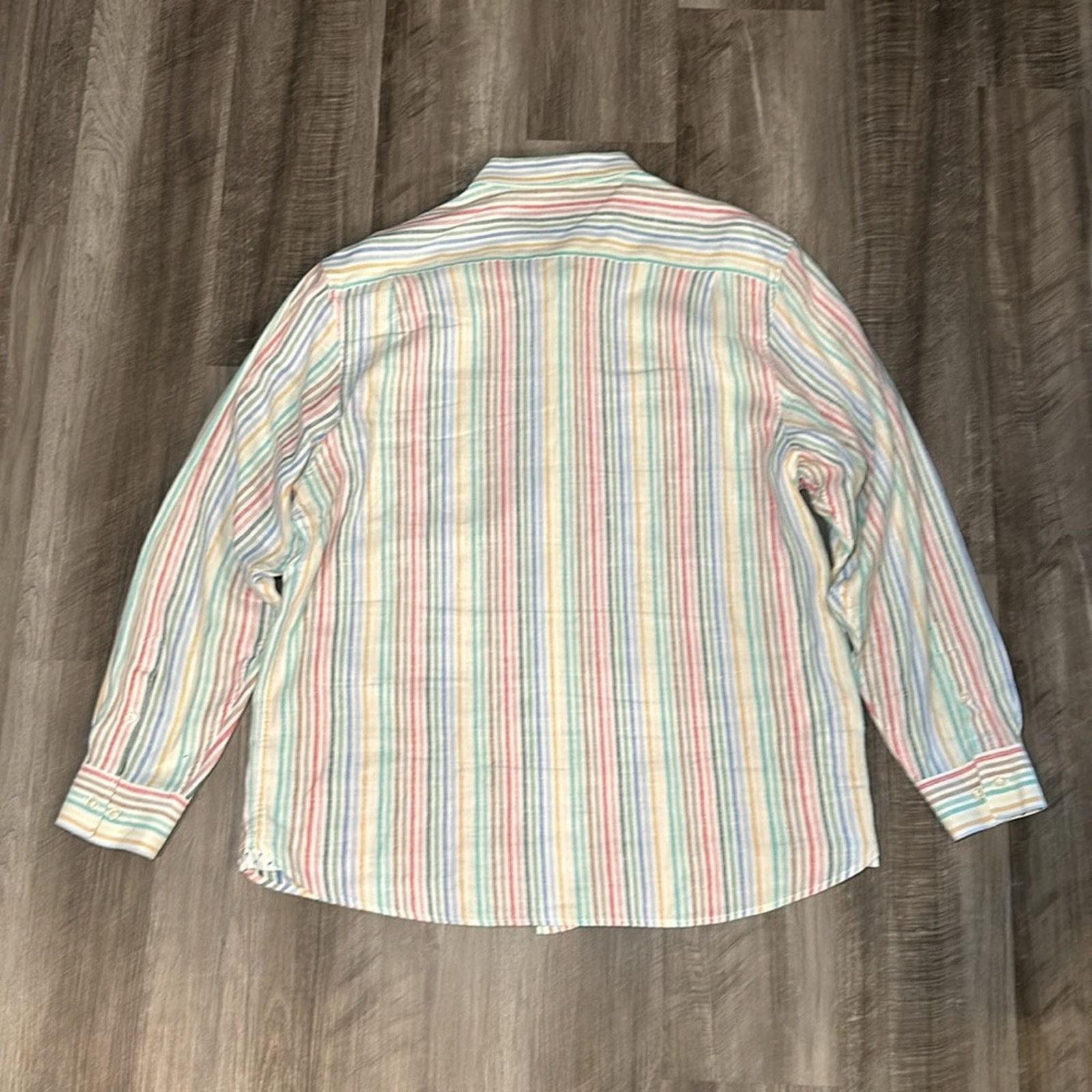 Tommy Bahama Tommy Bahama Linen Blend Long Sleeve Button Down - 2XL Size US XXL / EU 58 / 5 - 3 Thumbnail