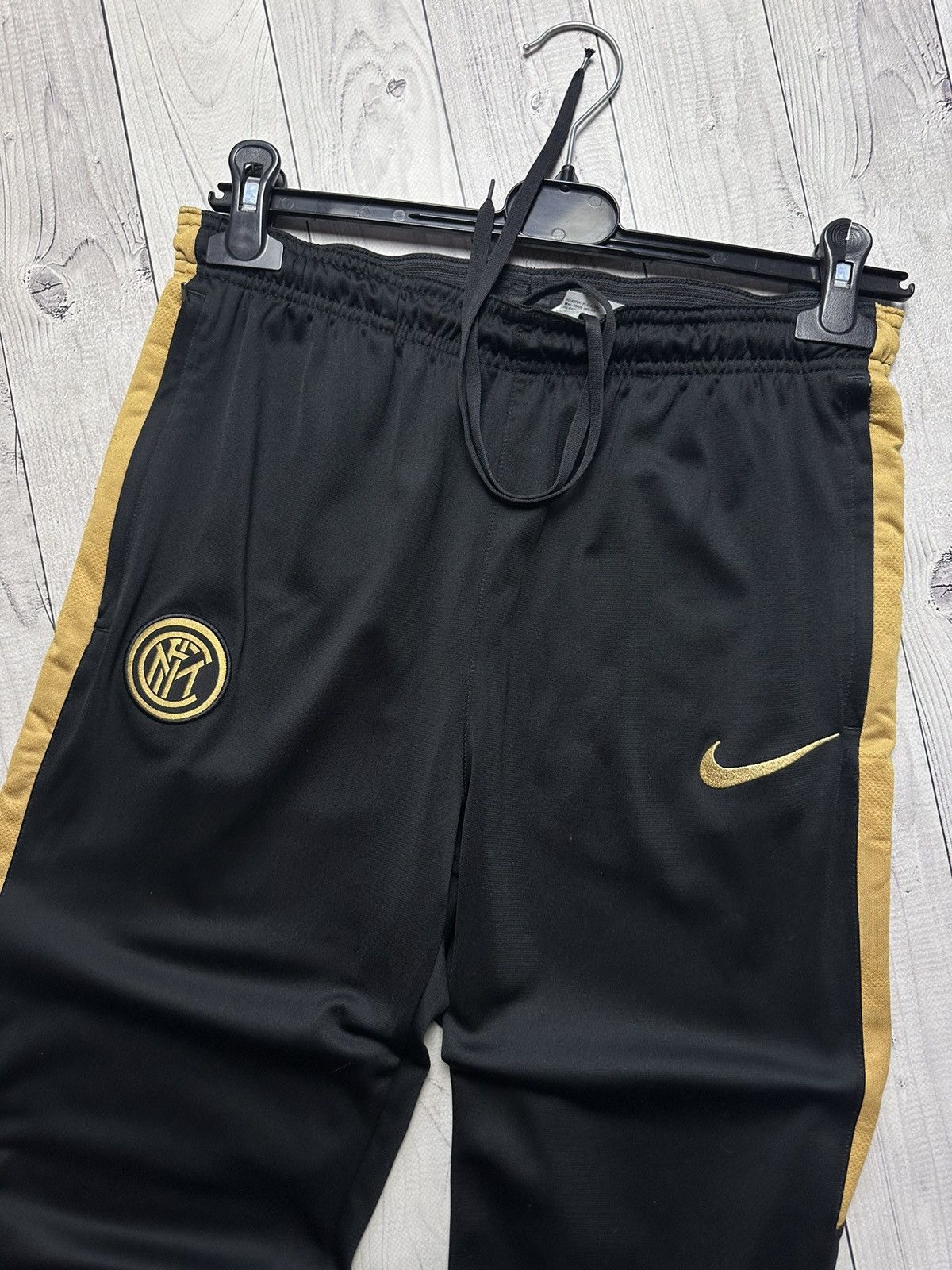 Nike × Vintage Nike soccer joggers Inter Milan size M gold line Size US 32 / EU 48 - 3 Thumbnail
